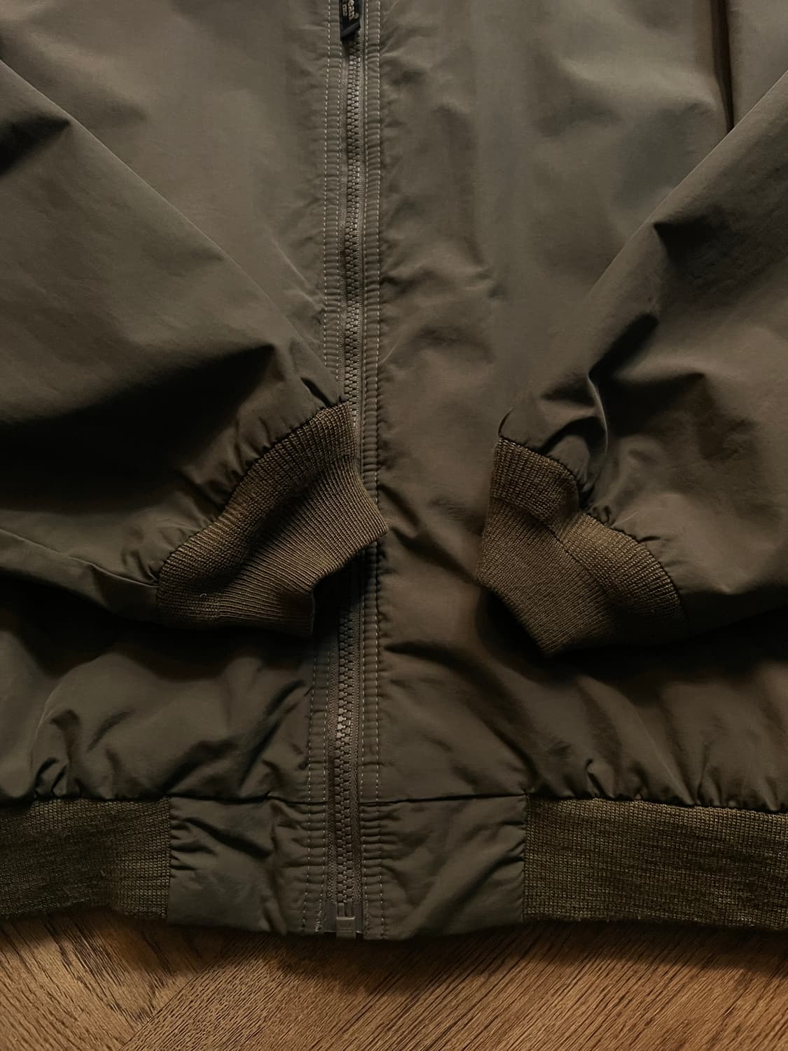 [L]엘엘빈 USA 카키 나일론 웜업 자켓 상품이미지5