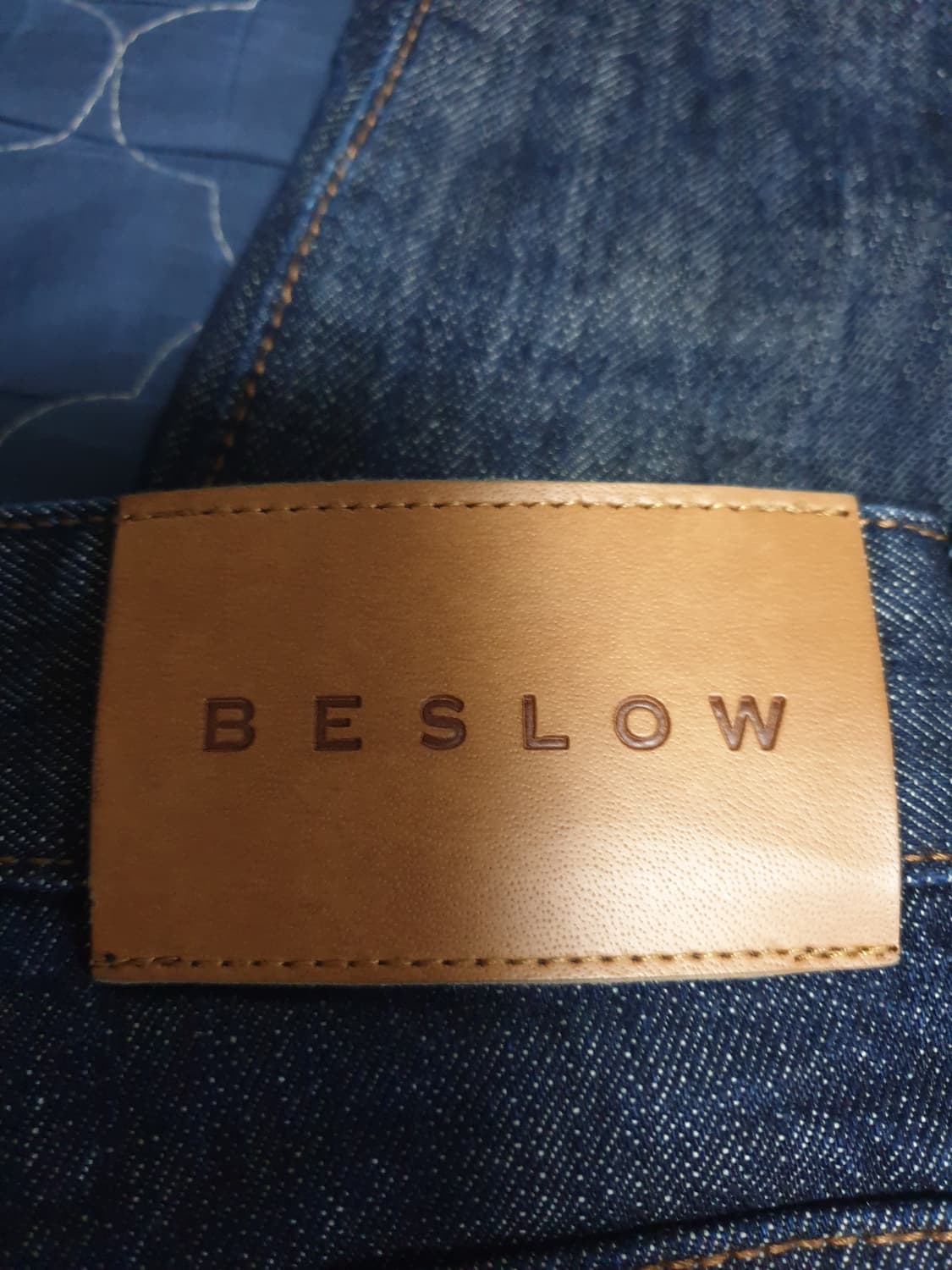 비슬로우 셀비지 생지 인디고 데님진 (30) 상품이미지4