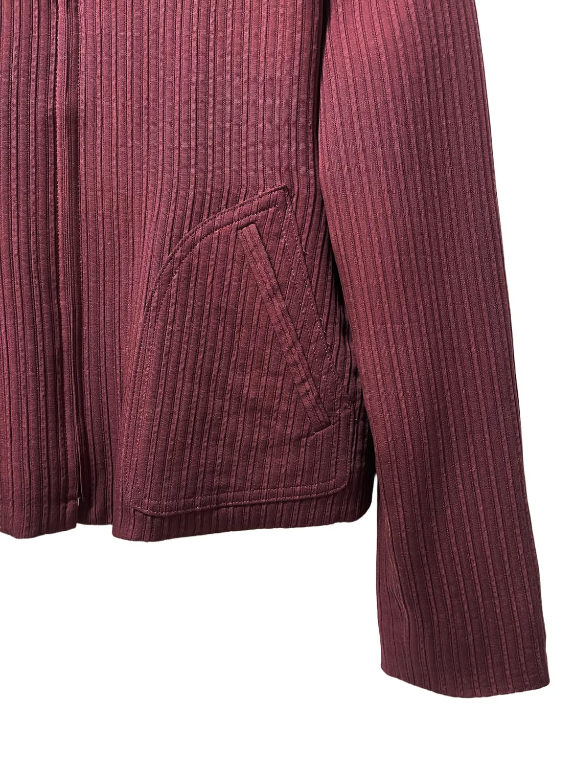 Burgundy Ribbed Blouson 상품이미지3