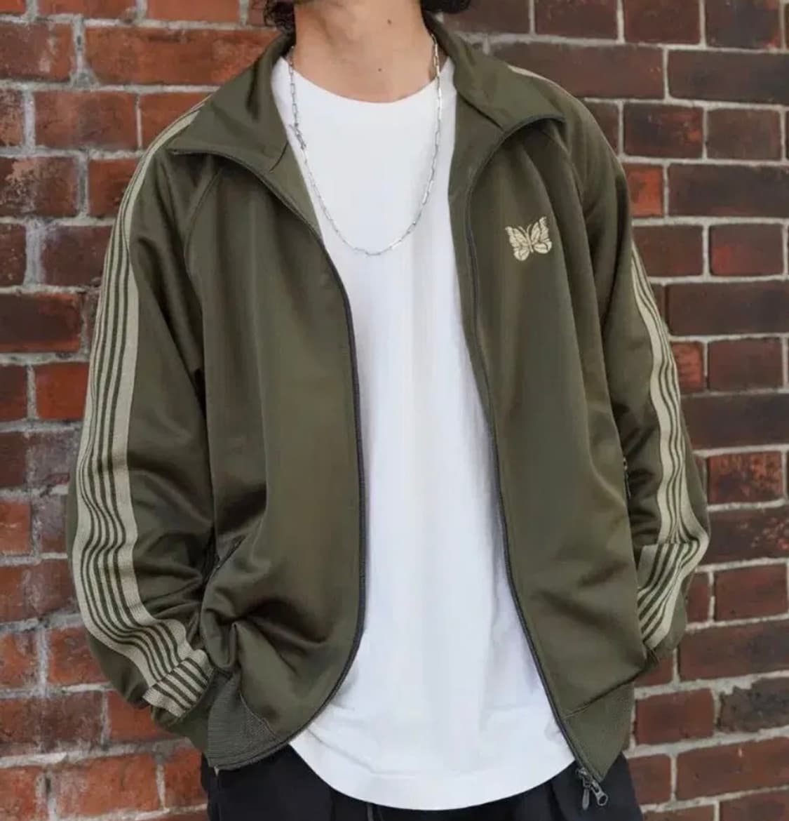 니들스 LHP 별주 트랙자켓 올리브 상품이미지1