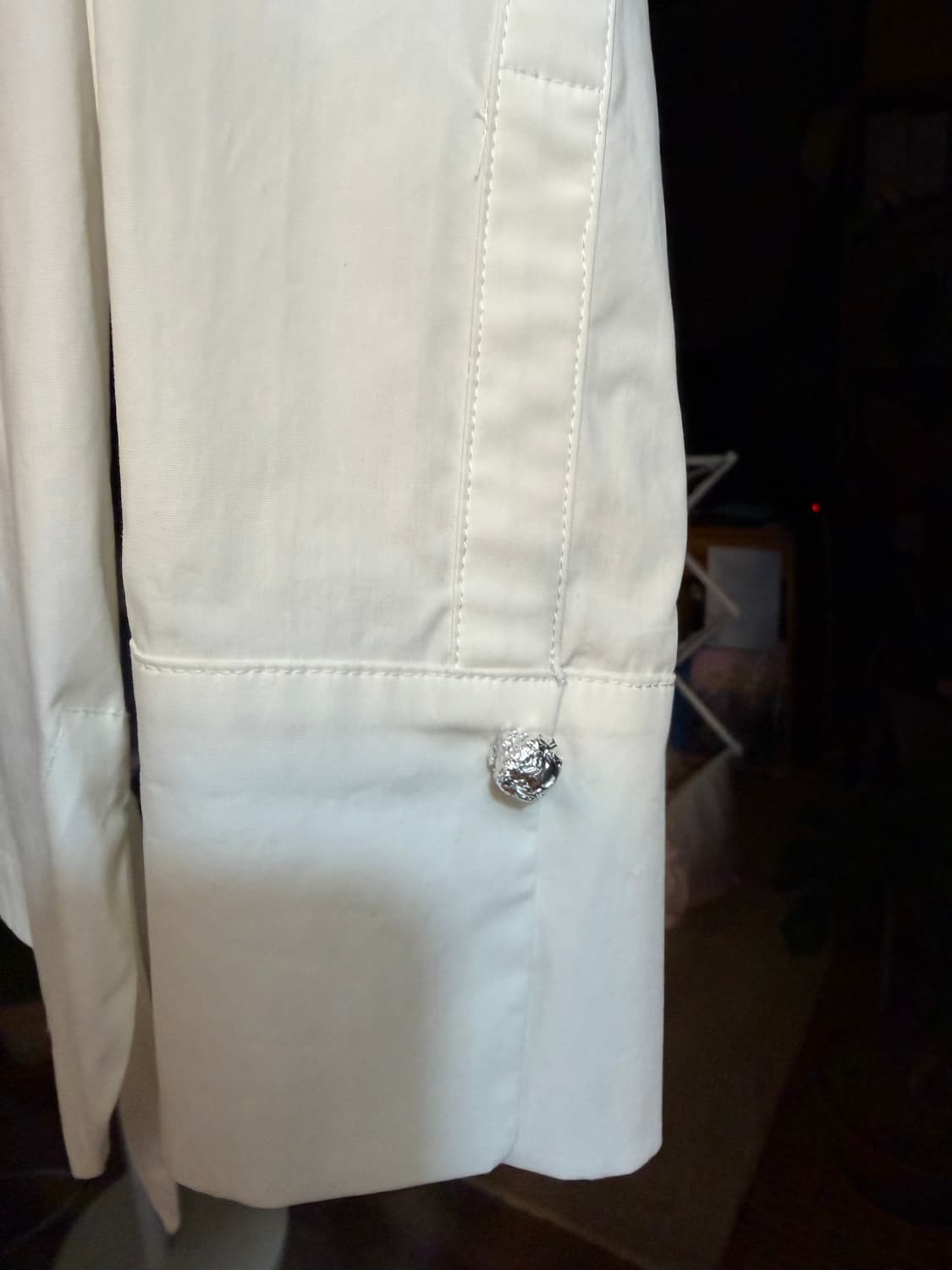 BOTICELLI 화이트 스탠드 칼라 셔츠 55 상품이미지6