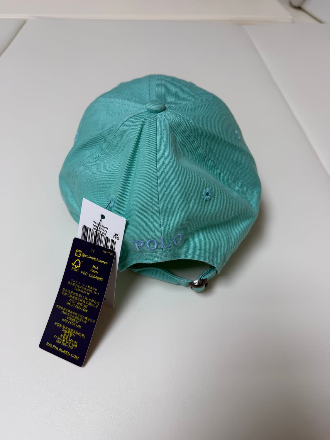 폴로 랄프로렌 볼캡 (민트그린) (새상품) 상품이미지3