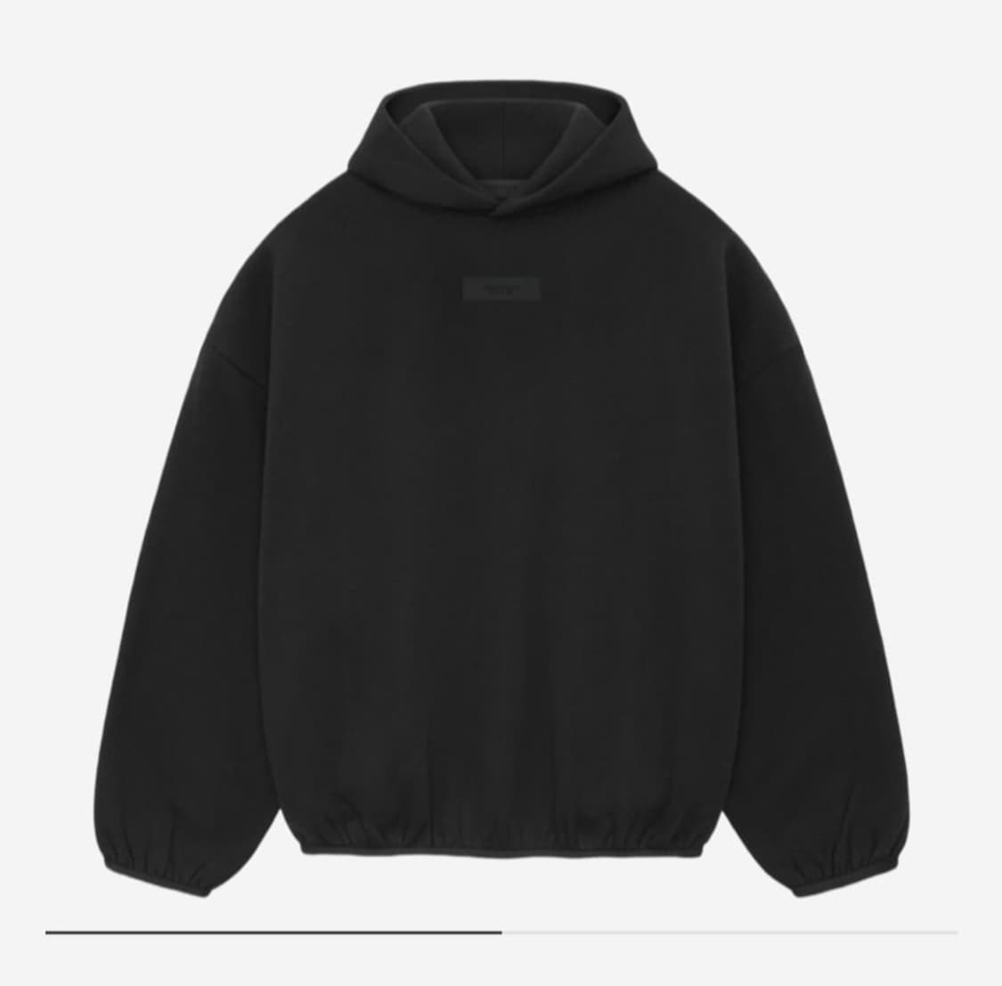 에센셜 후드 블랙 24SS 상품이미지1