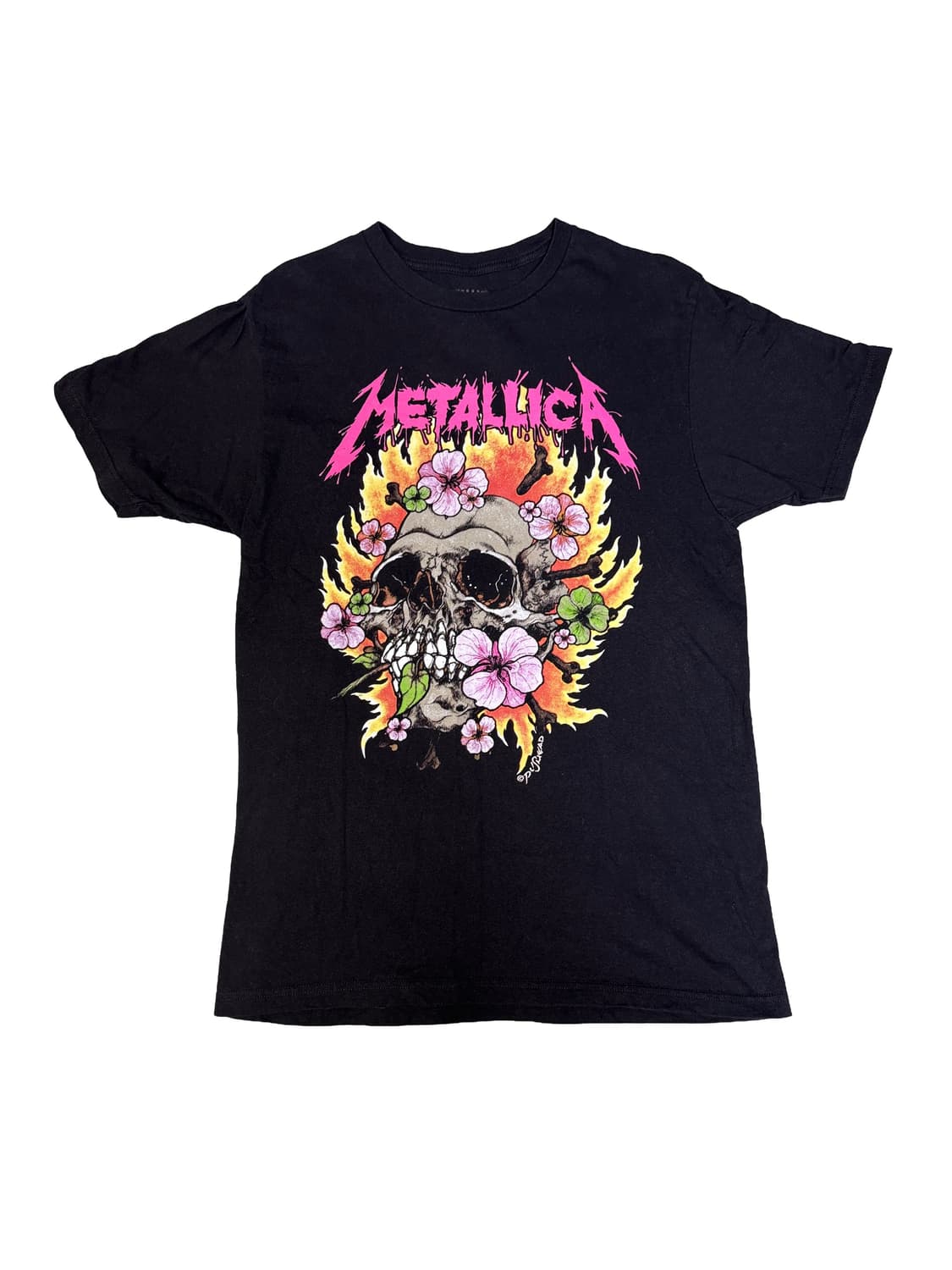 빈티지 메탈리카 METALLICA PUSHEAD FLAMING SKULL 상품이미지1