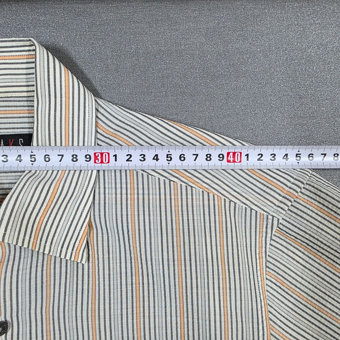 95 닥스 스트라이프 반팔 셔츠 베이지 상품이미지5