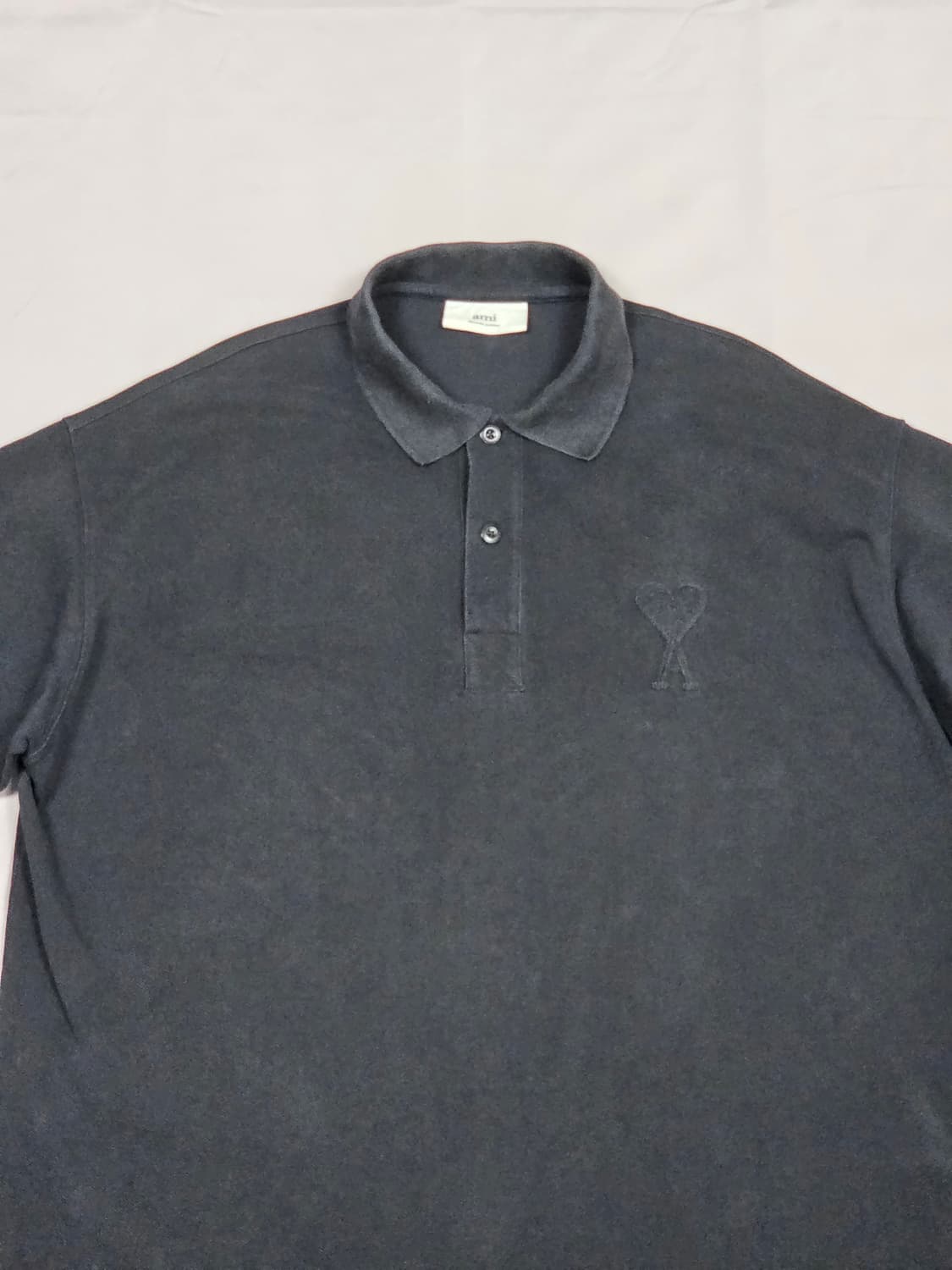 [아미] 톤온톤 아미 드 쾨르 하트 로고 오버핏 카라티 | S00086 상품이미지2