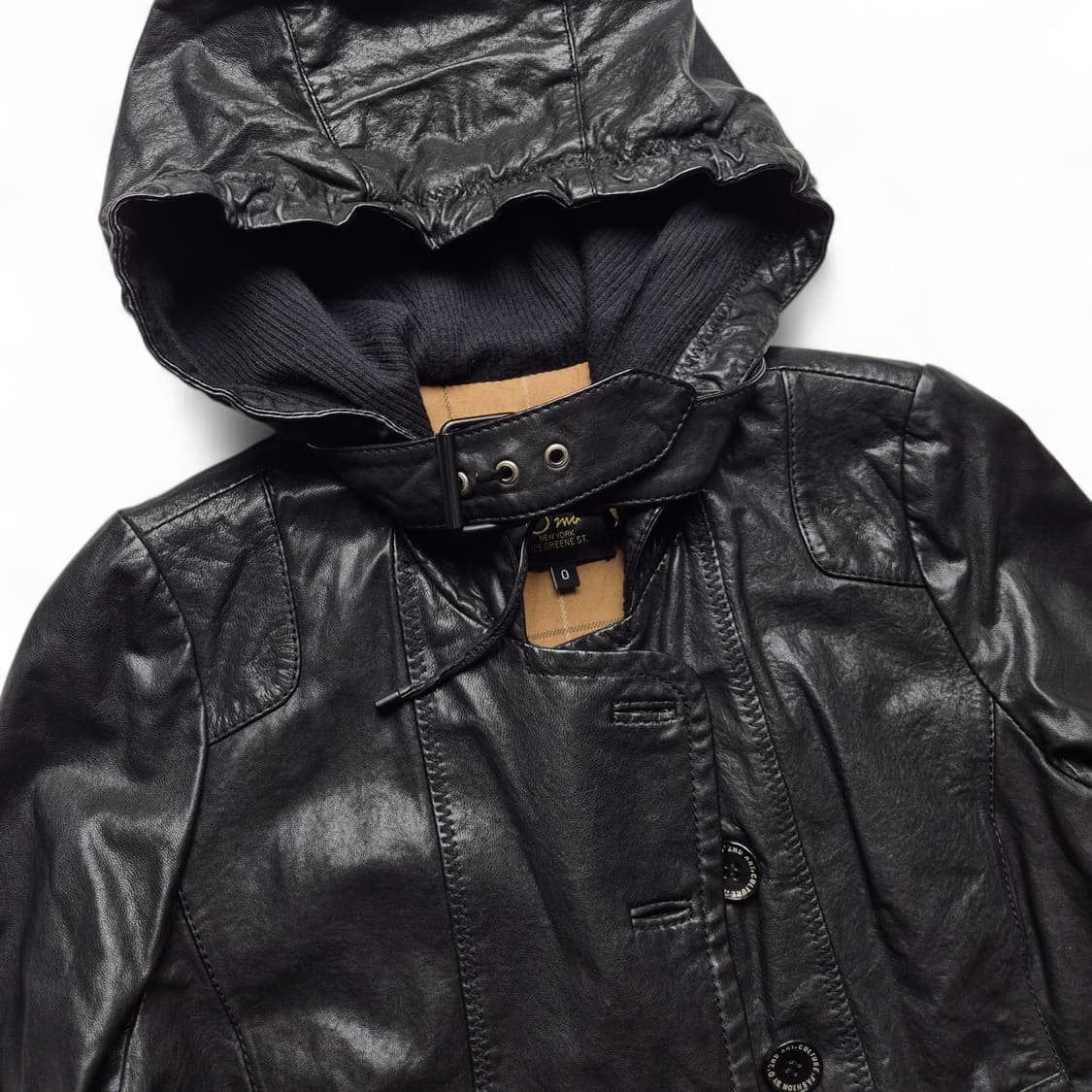 [XS] 오즈세컨 후드 양가죽 자켓 상품이미지6