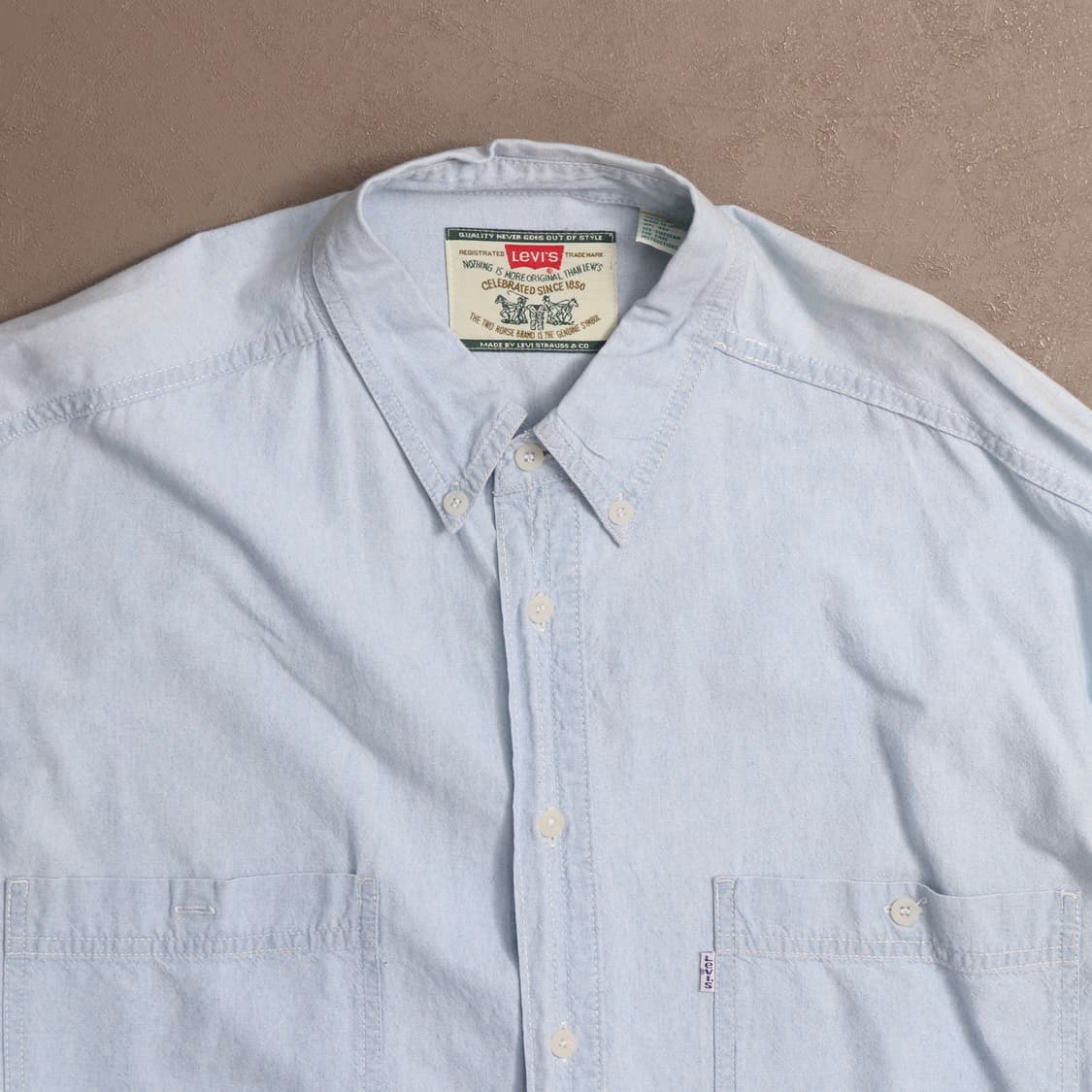 90's 리바이스 화이트탭 데님셔츠 A1712 상품이미지2