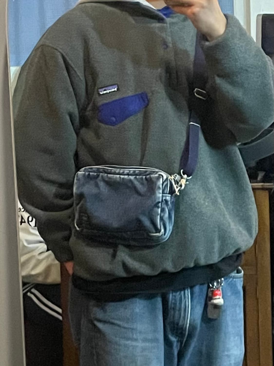 요시다 포터 X 빔즈 지루시 데님 크로스백 상품이미지2