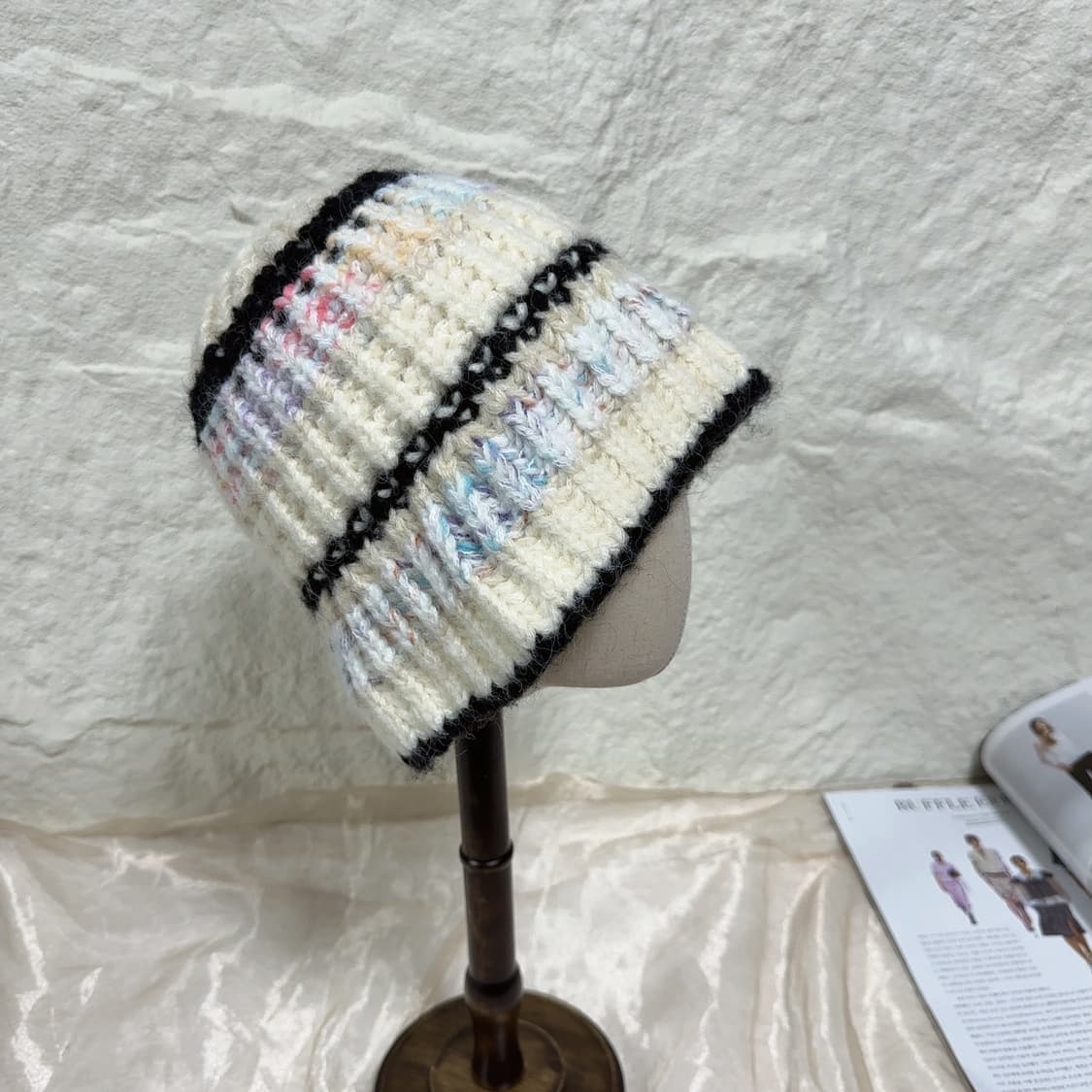 빈티지 울니트모자 버킷햇 상품이미지2