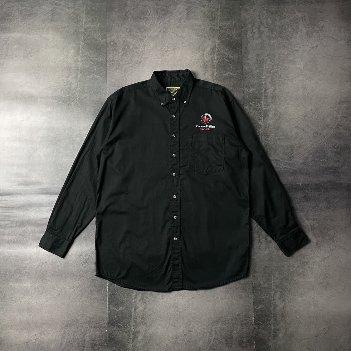 RIVER'S END 빈티지 블랙 다운버튼 코튼 셔츠 A00592 상품이미지1