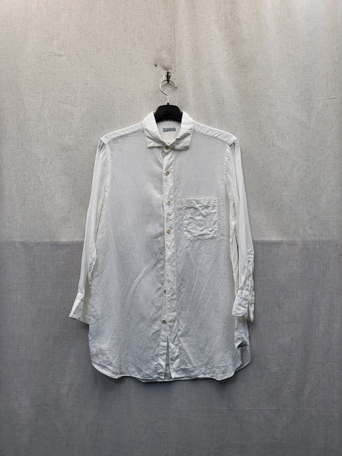 malo 화이트 린넨 긴팔 셔츠 상품이미지1