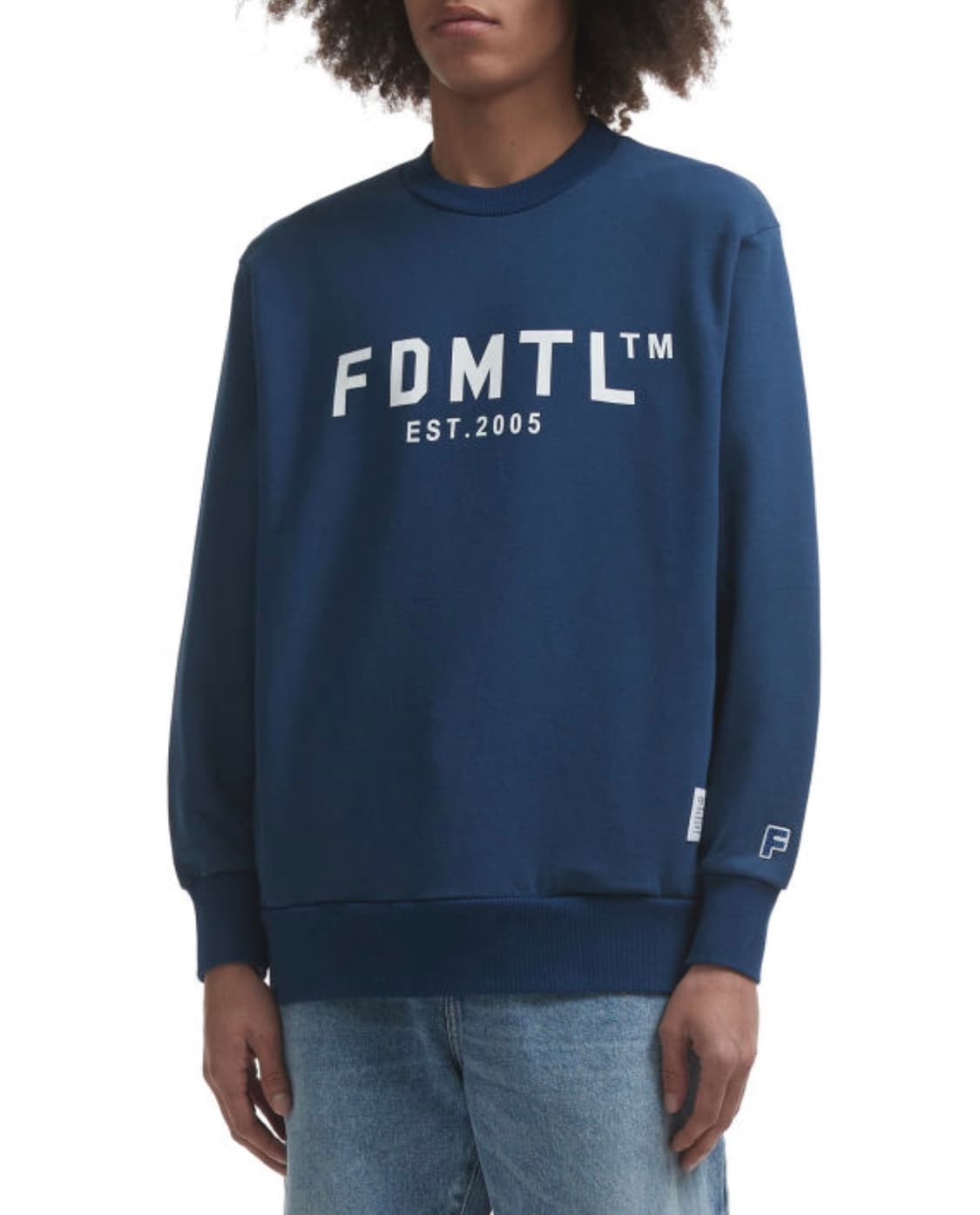 (정품/새상품) FDMTL 펀더멘탈 남성 네이비 로고 맨투맨 상품이미지6