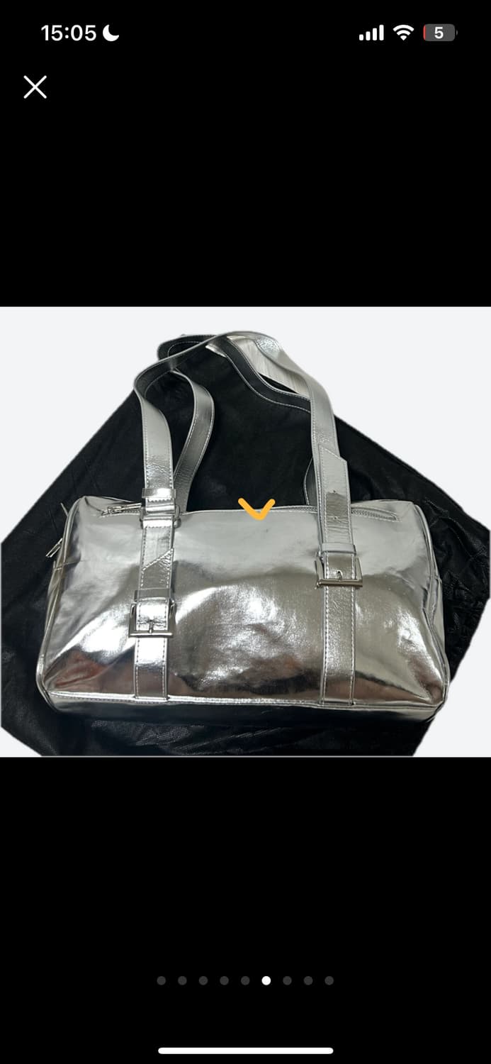 [LEEY] PALQUE BELT TOTE BAG SILVER/가격내림X 상품이미지6