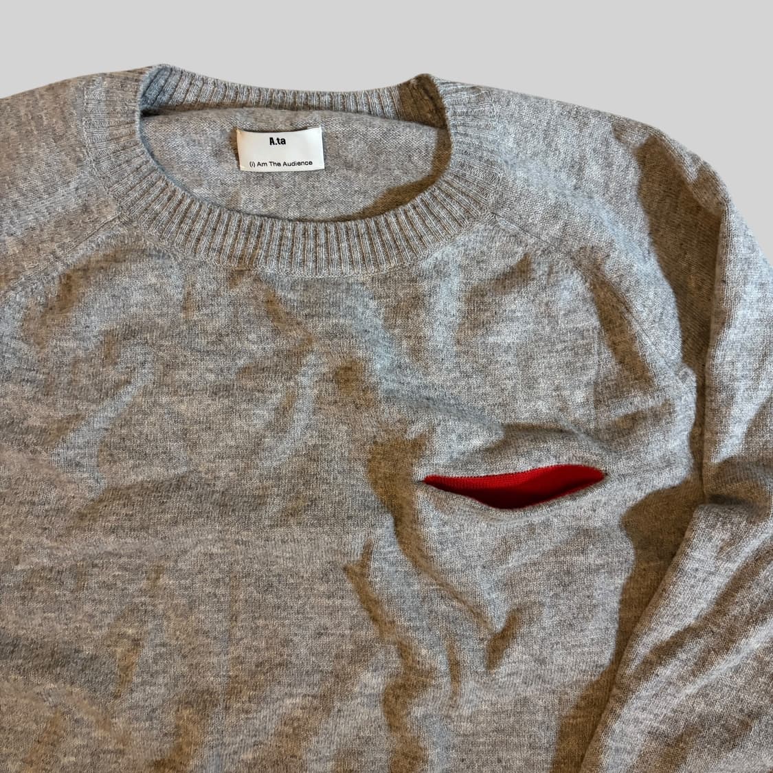 Ata 에이타 하트컷 니트 L 상품이미지3