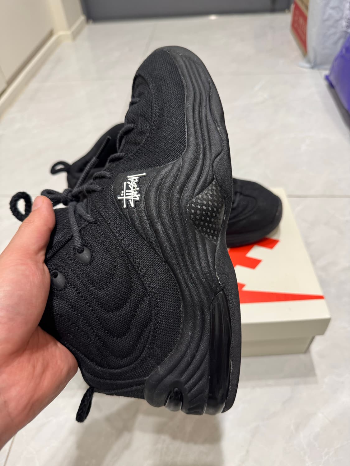 나이키 스투시 에어페니2 나투시 블랙 285 상품이미지3