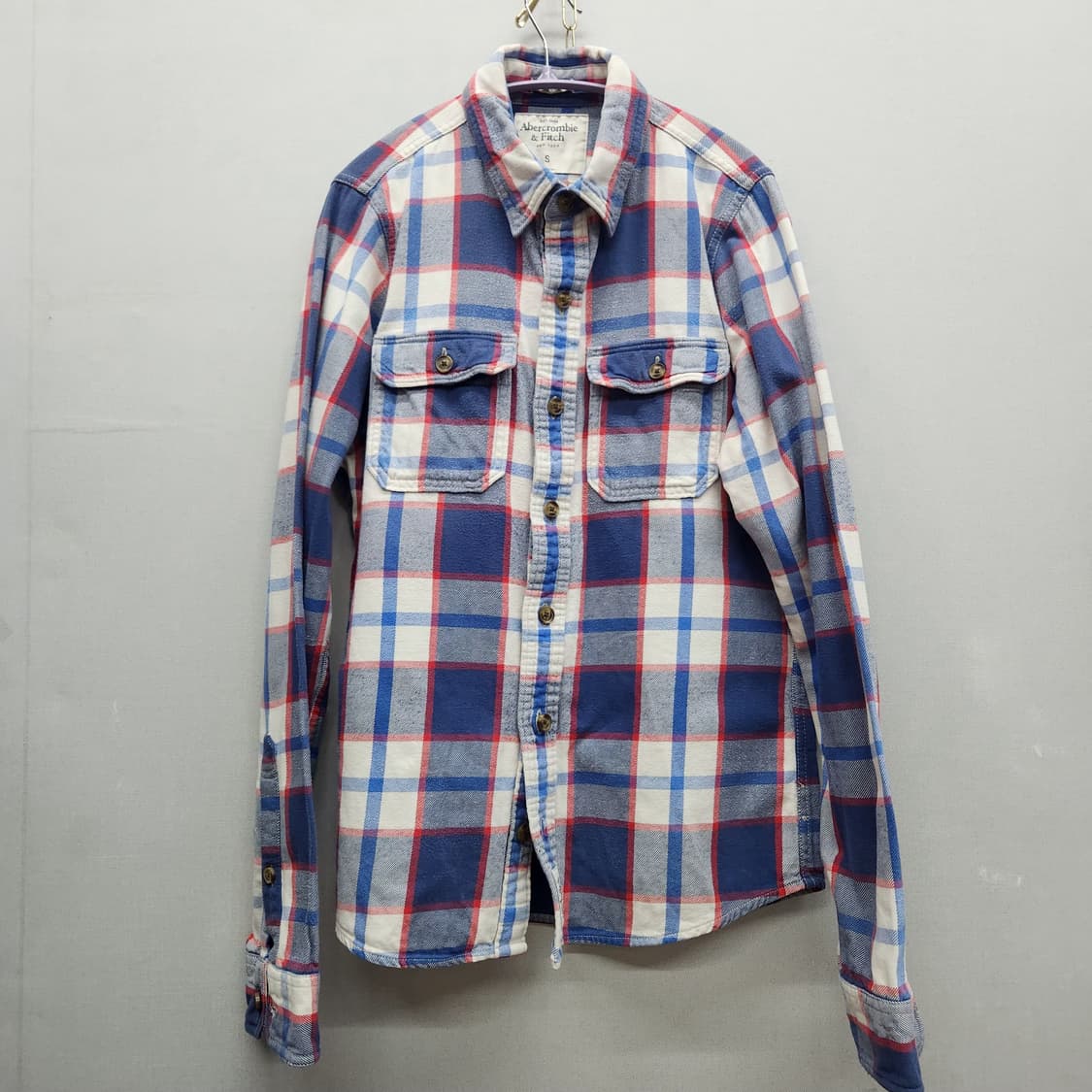 아베크롬비 투포켓 체크 셔츠 S(M) 남여공용 상품이미지1