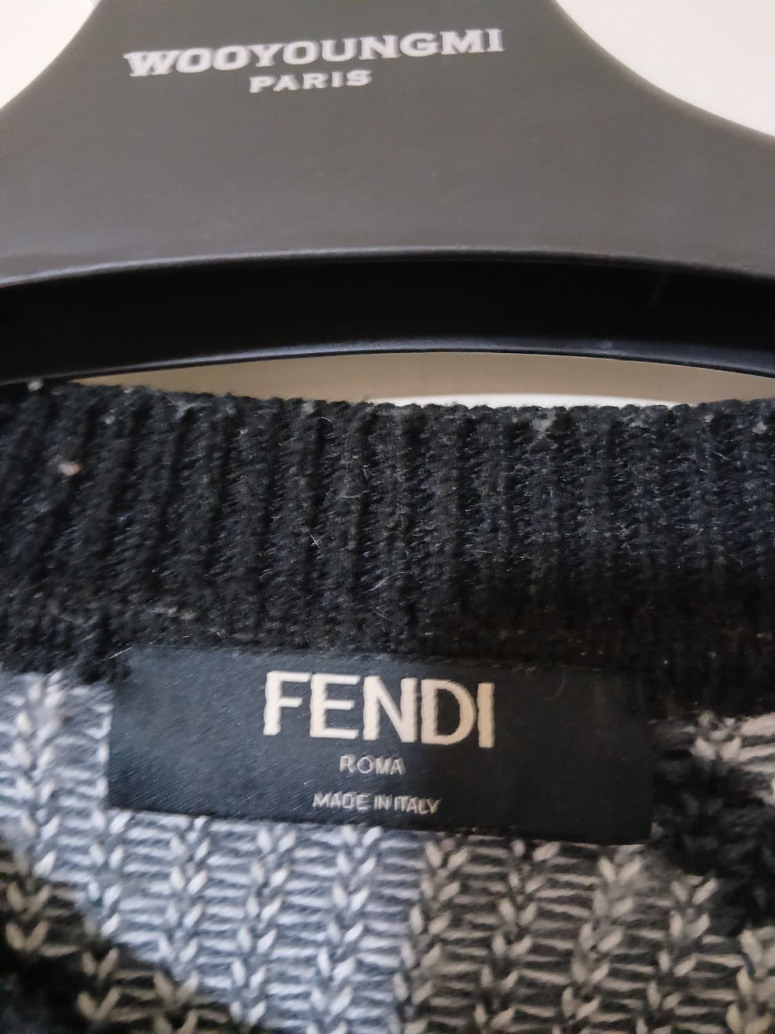 펜디 블랙 체인 패턴 니트 상품이미지4