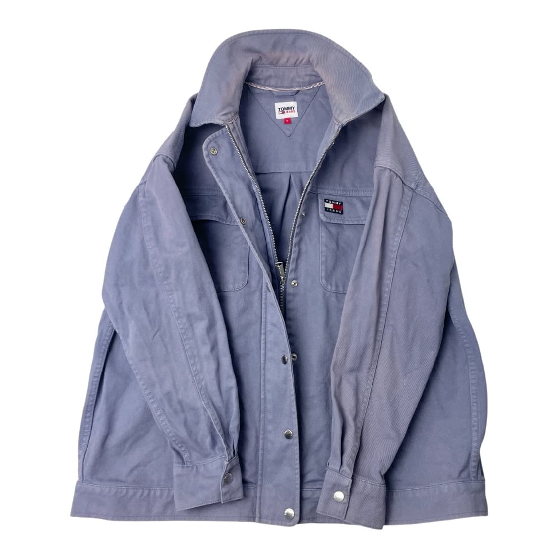 [중고] 타미 진스 블루종 자켓 퍼플 연보라 S 상품이미지5