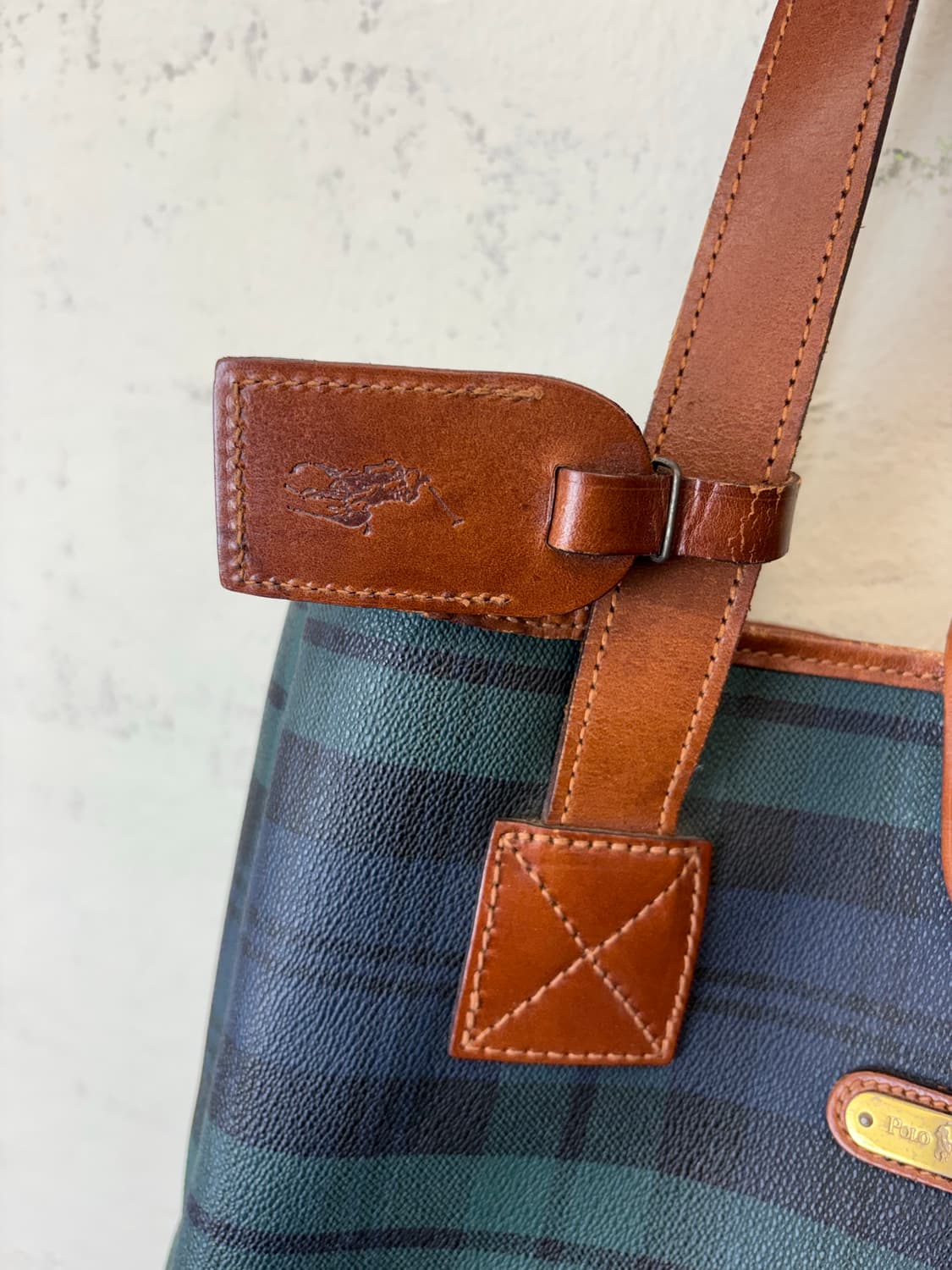 폴로랄프로렌 빈티지 블랙워치 토트백 상품이미지4