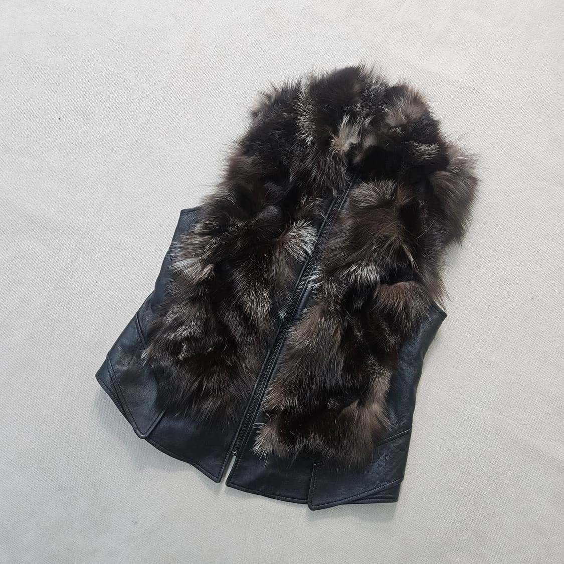 66 카시바디 여성 폭시 퍼 양가죽 조끼 0401Y 상품이미지1