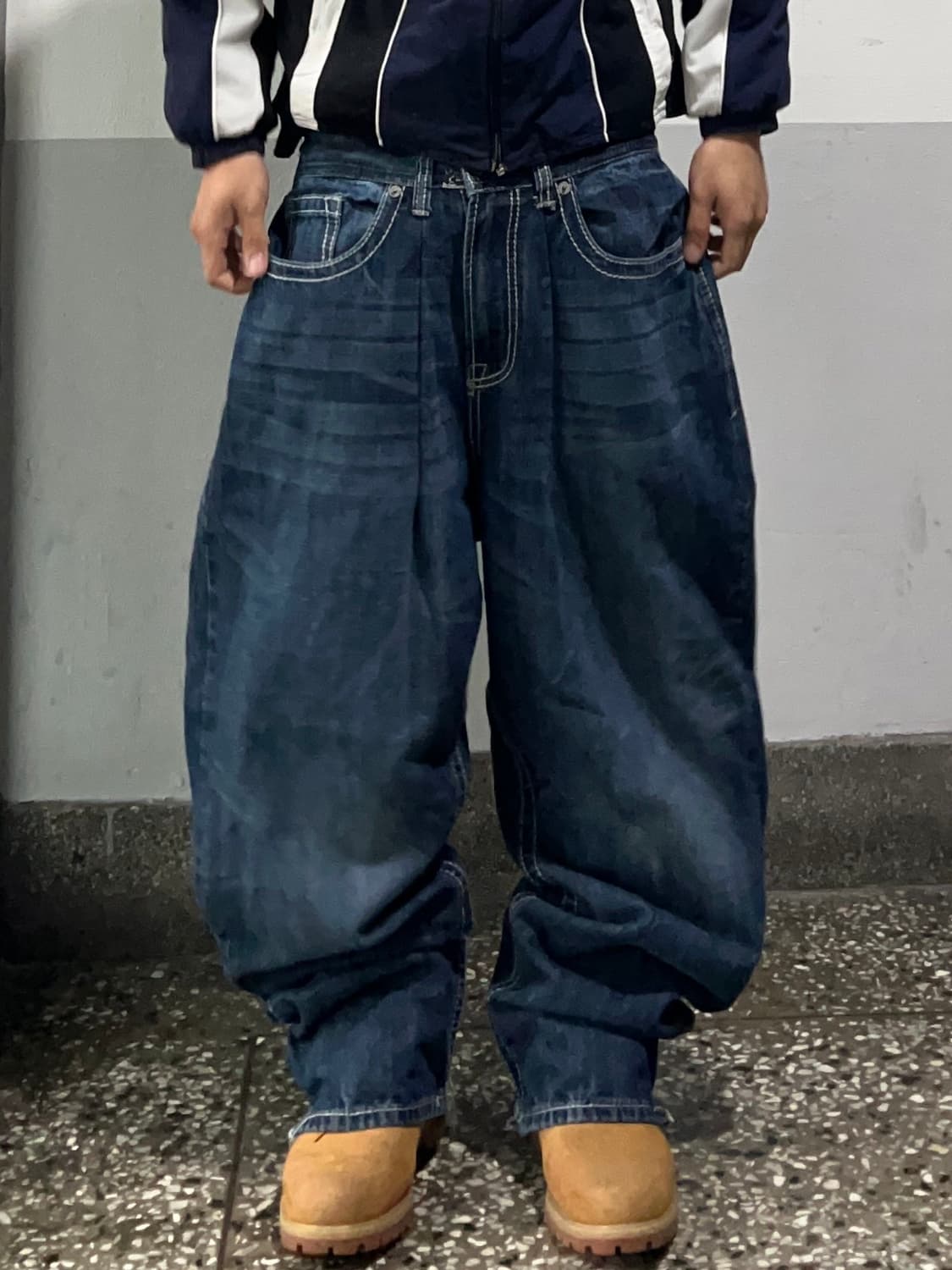 빈티지 자수 힙합팬츠 상품이미지3