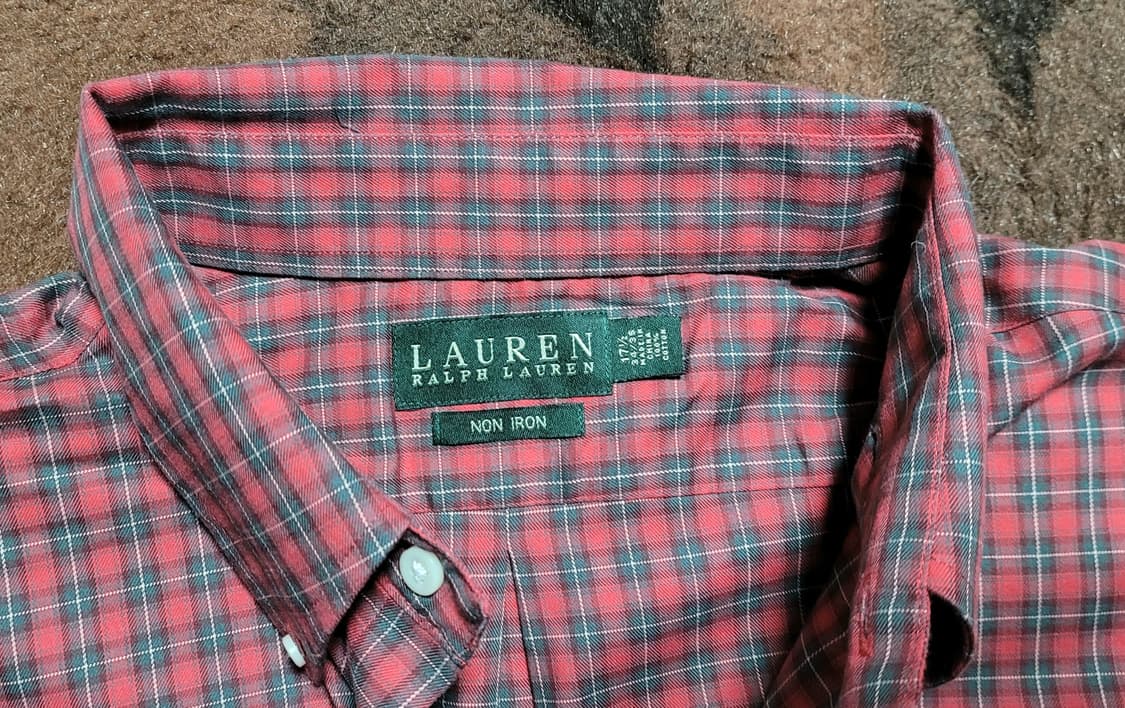 폴로 랄프로렌 남성용 체크 남방(XL) 상품이미지3