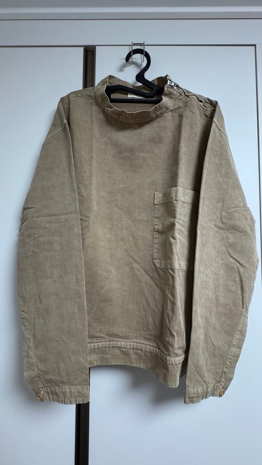 [S] 르메르 19 맨즈웨어 오버 스탠드 카라 지퍼 탑 셔츠 상품이미지3