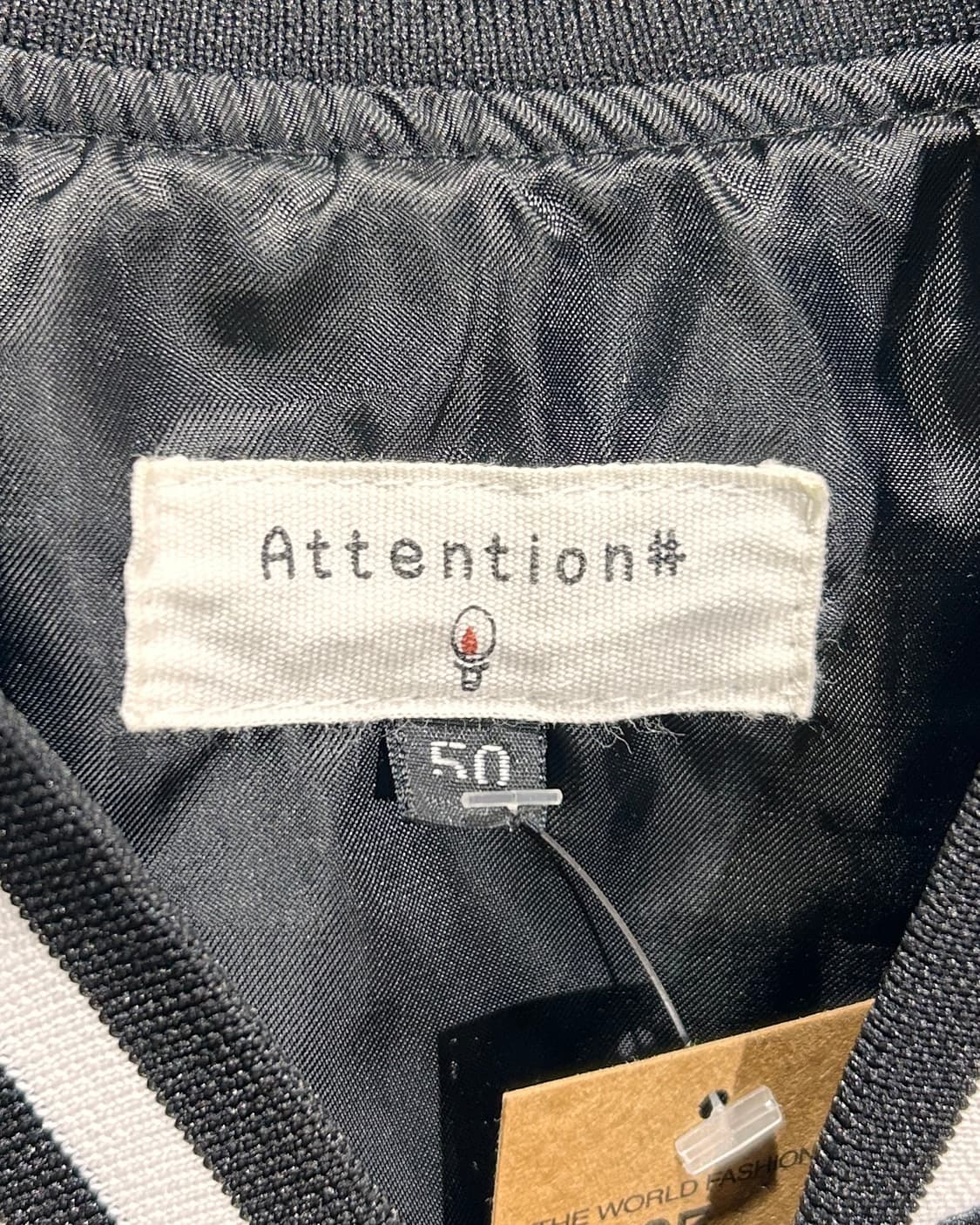 M 어텐션 용 자수 배색 블랙 스카잔 상품이미지5