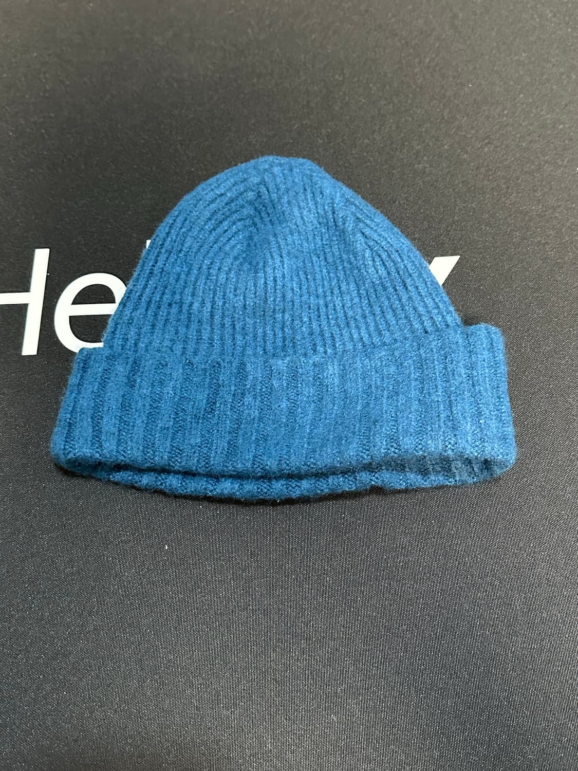 하울린 니트 비니 블루 상품이미지1