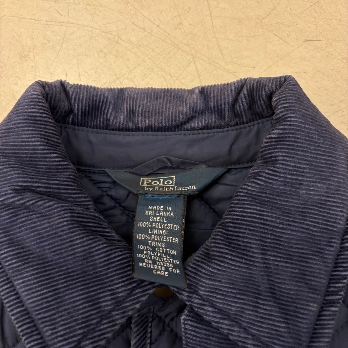 폴로 랄프로렌 네이비 퀼팅 자켓 상품이미지3