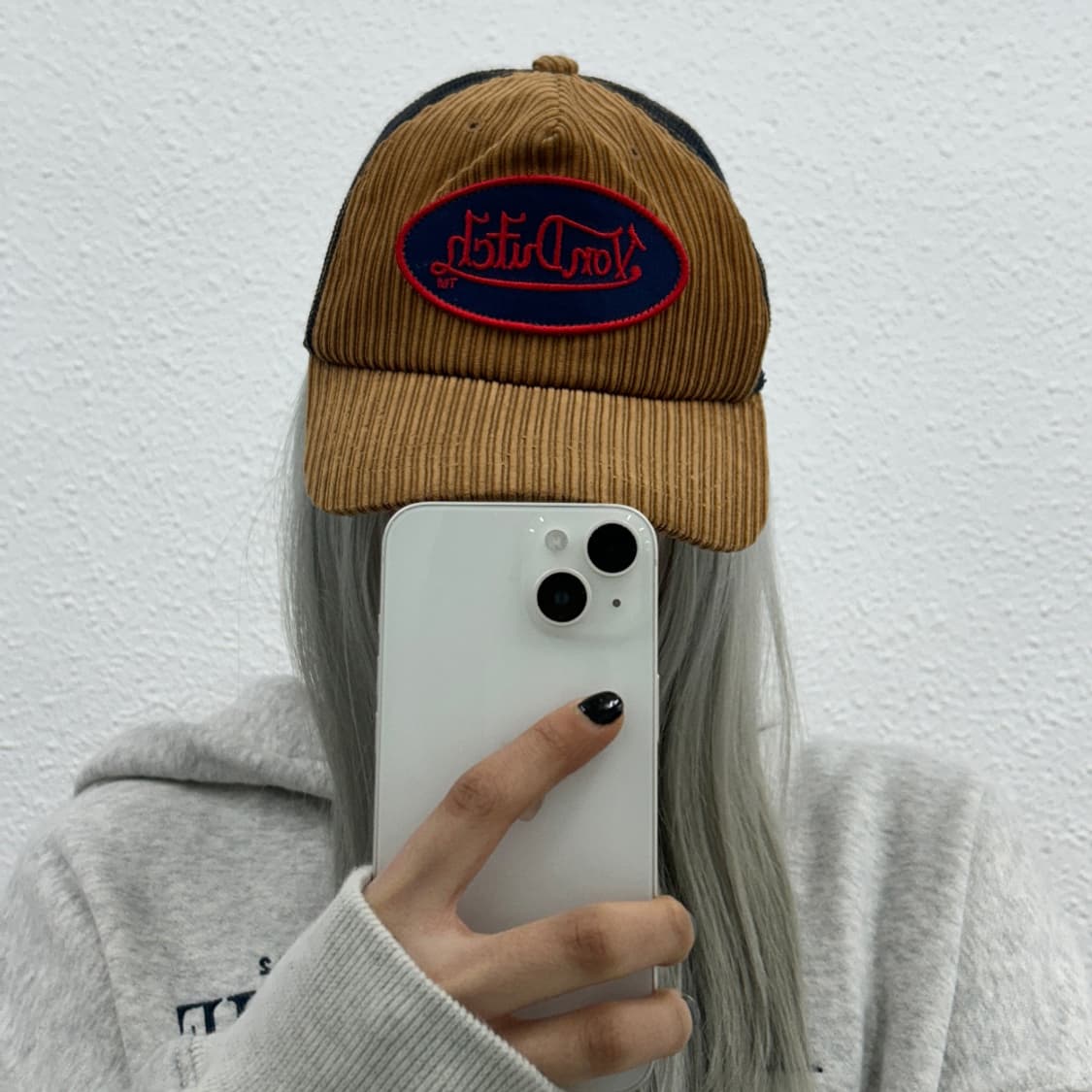 본더치 y2k 코듀로이 브라운 볼캡 상품이미지1