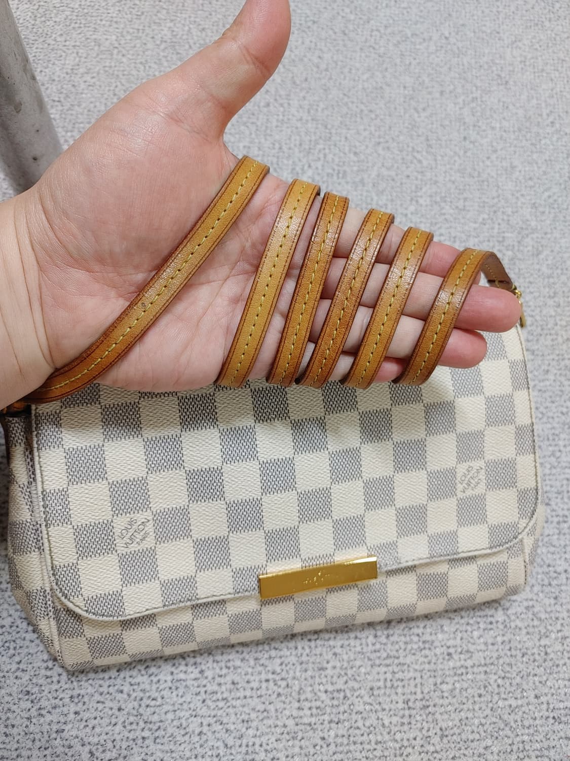 정품 루이비통 다미에 아주르 페이보릿 mm 크로스백 클러치백 상품이미지6