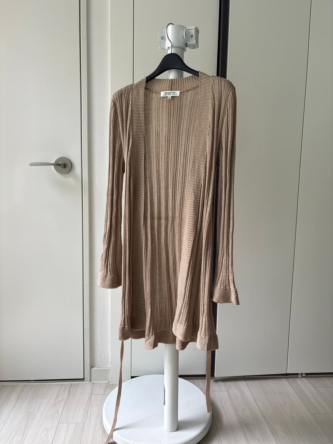 Rib Knit Flare Sleeve Robe 상품이미지7