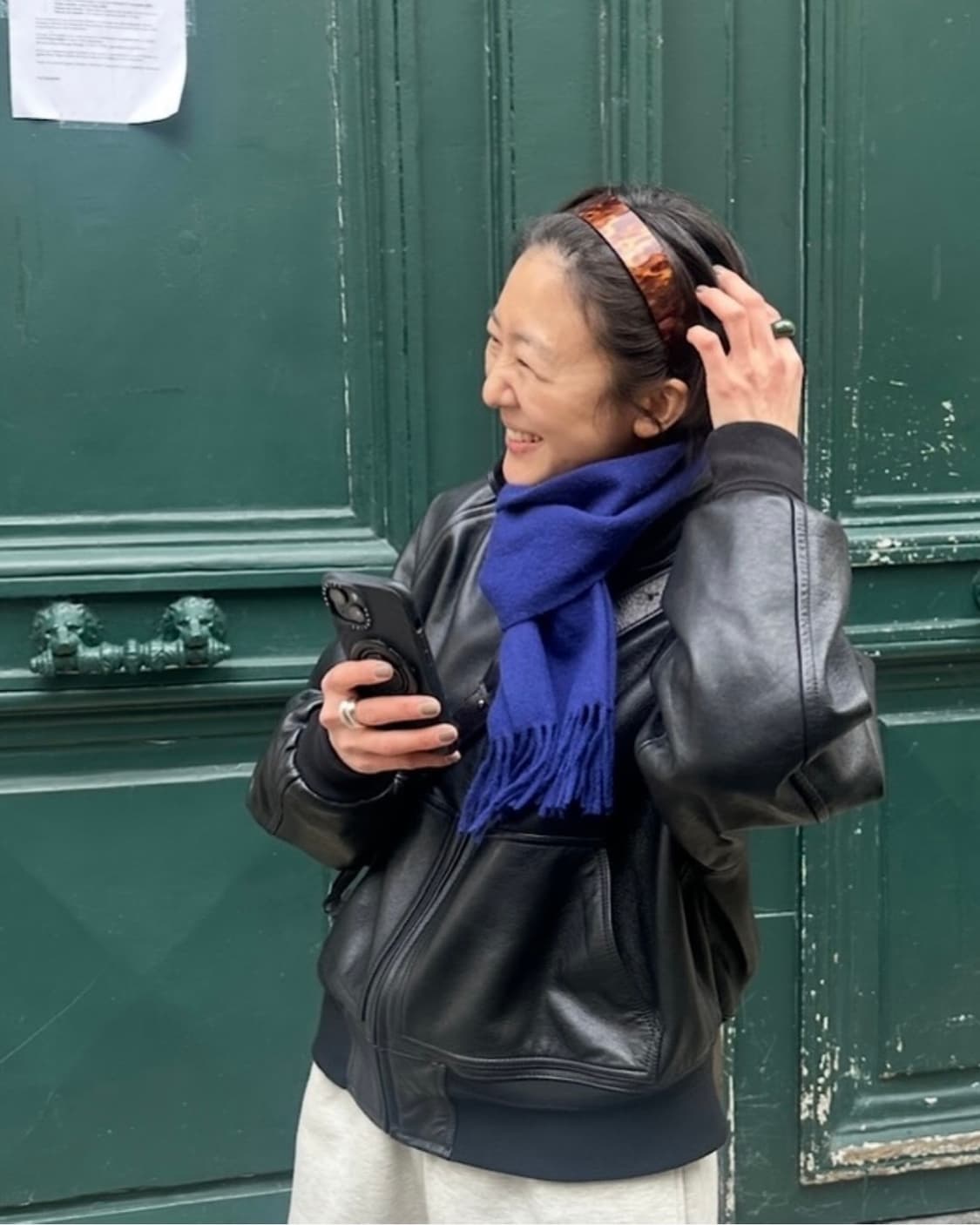 프렌치 레코드 캐롤린 레오파드 헤어밴드 상품이미지4