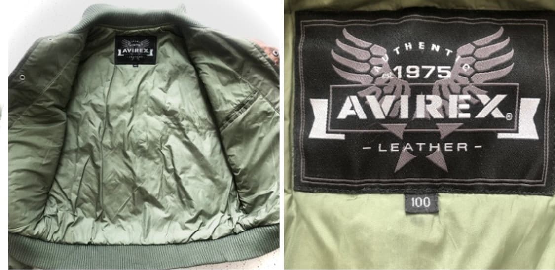 AVIREX 아비렉스 빈티지 항공 가죽 자켓 상품이미지9