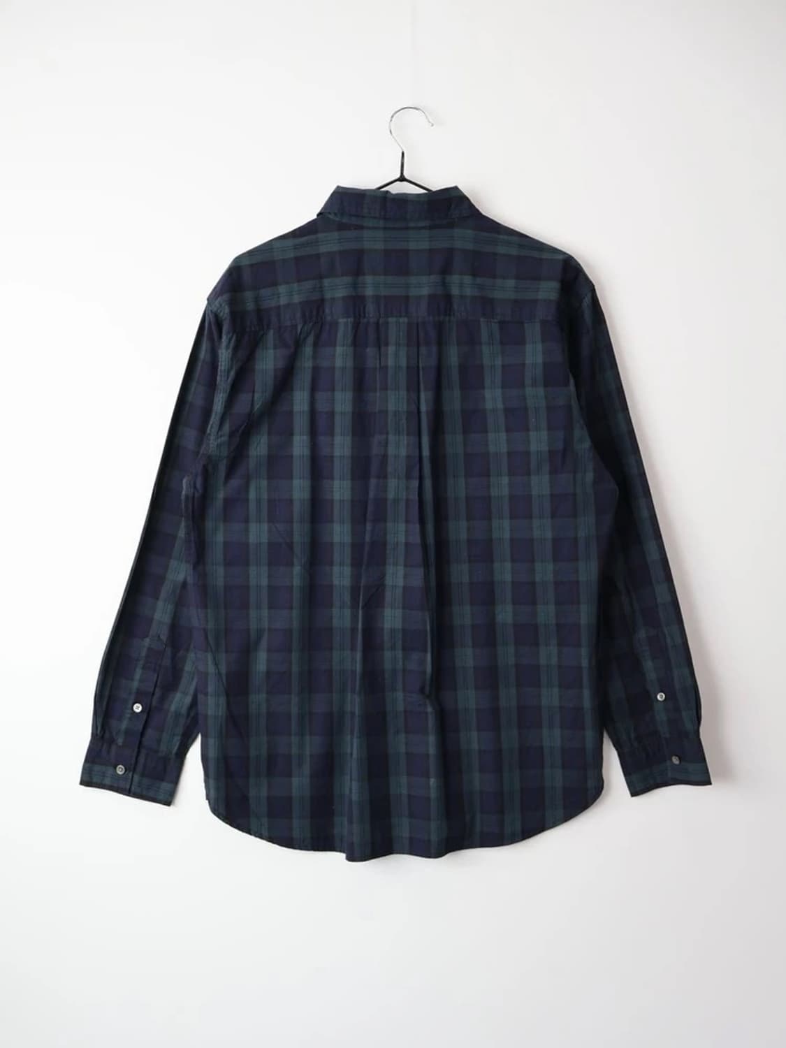 Beams Navy Plaid Shirt 상품이미지4