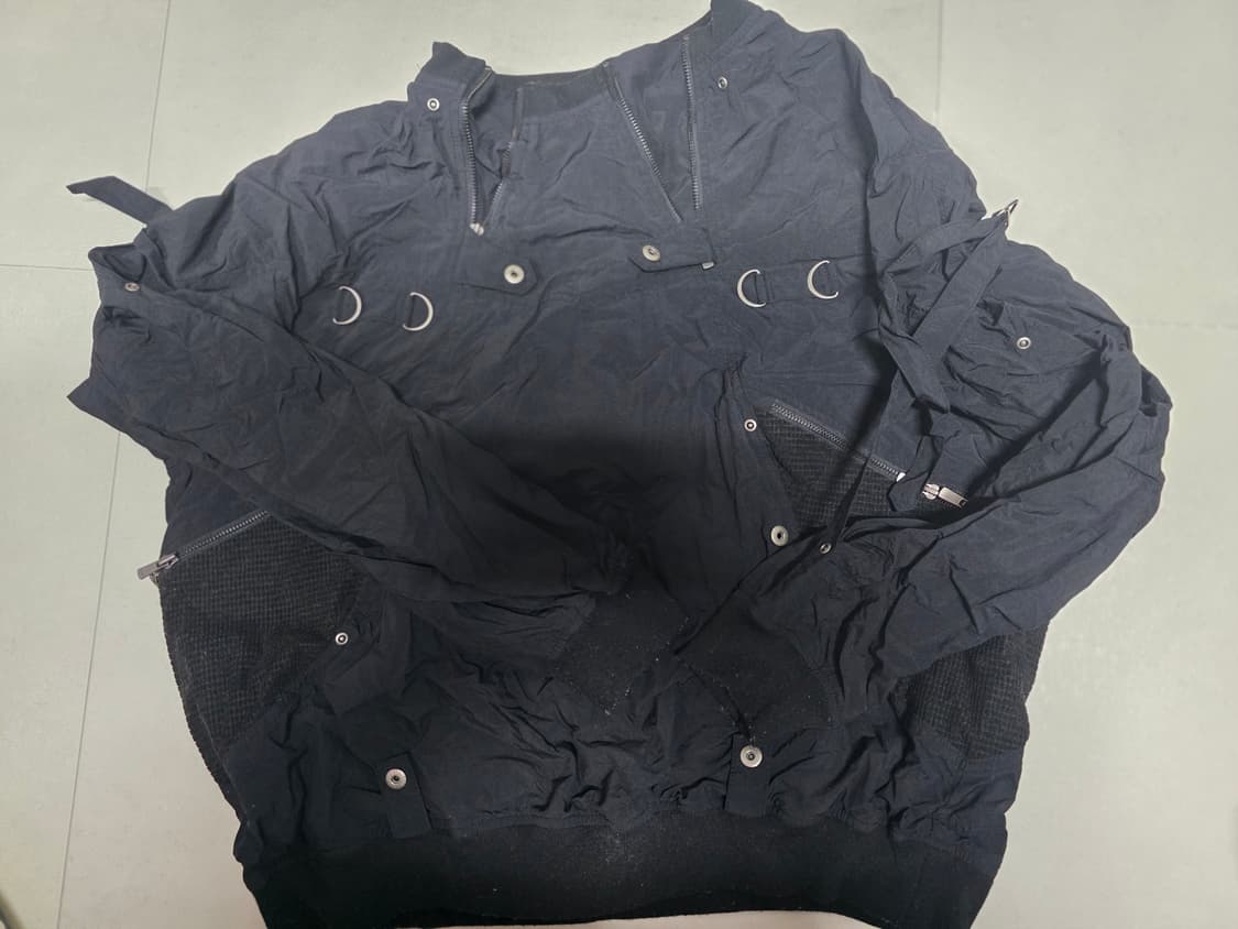 코드 CORD 멀티 펑셔널 짚 풀오버 자켓_BK M사이즈 상품이미지3