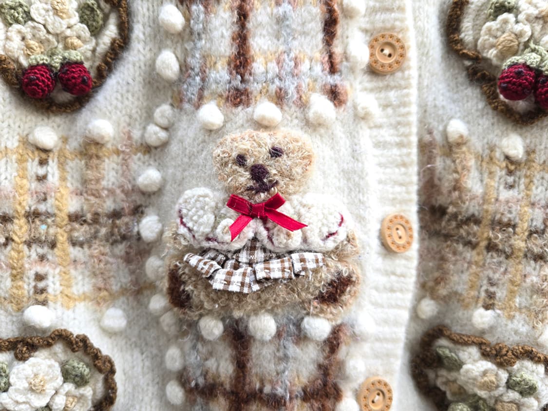 90s 일본 빈티지 니트 가디건 상품이미지3