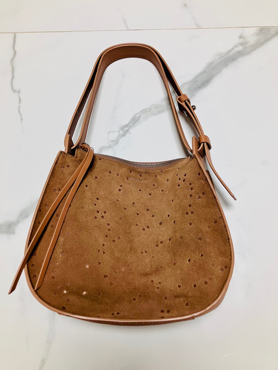 AllSaints 스웨이드 별패턴 숄더백 토트백 상품이미지2