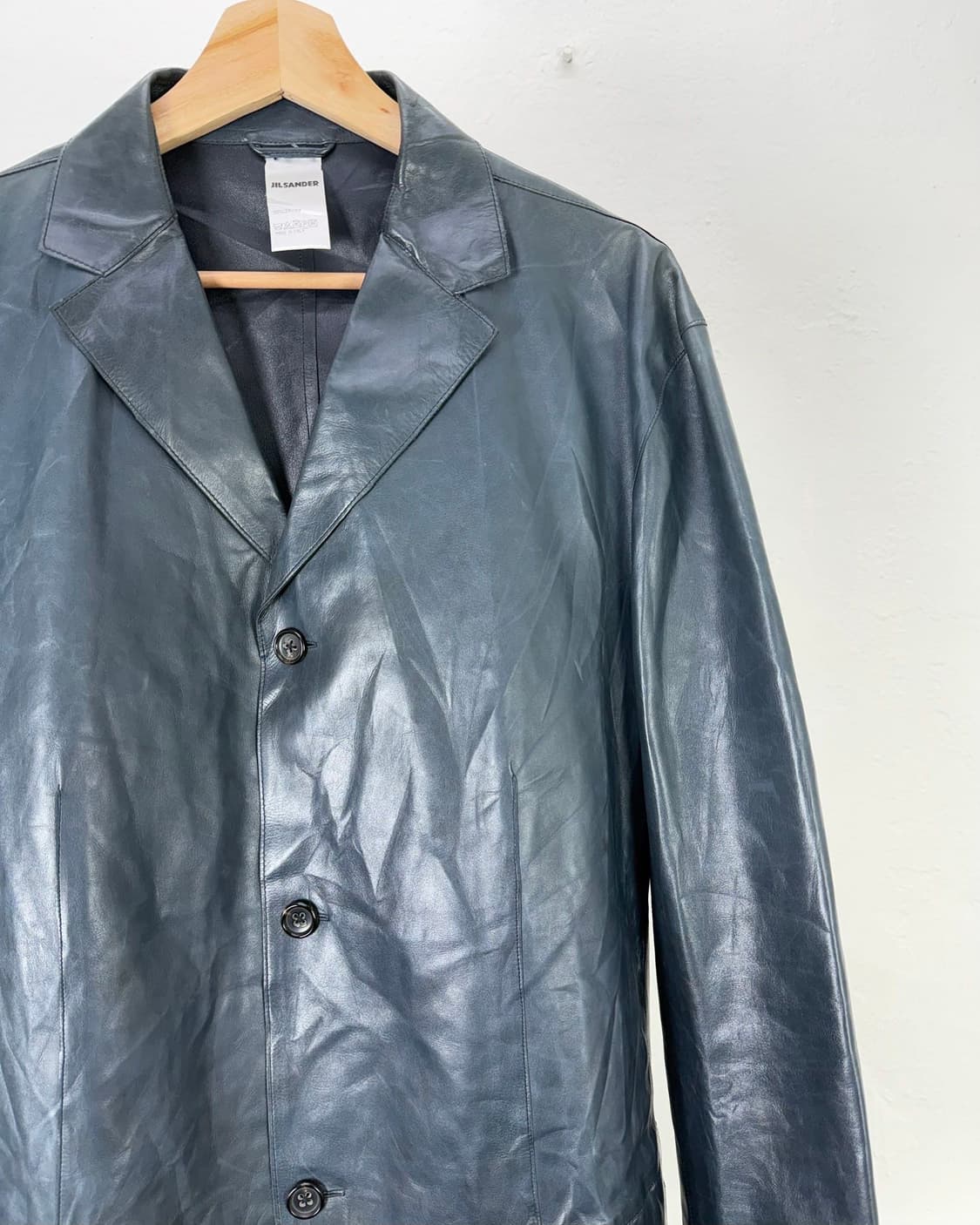 질샌더 베지터블 마린 3b 블레이저 레더 자켓 상품이미지3