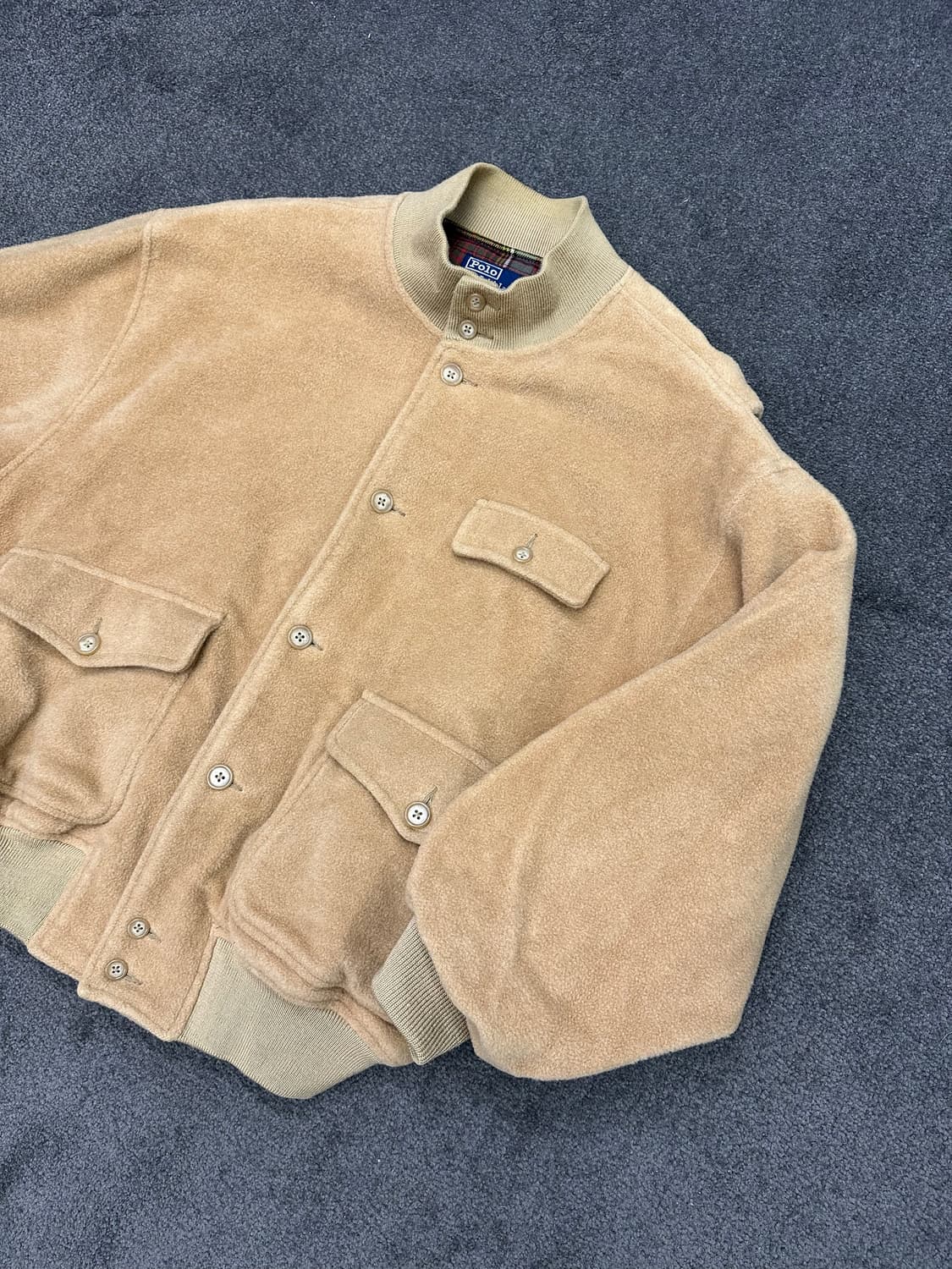 폴로 랄프로렌 카멜 헤어 블루종 L 상품이미지1