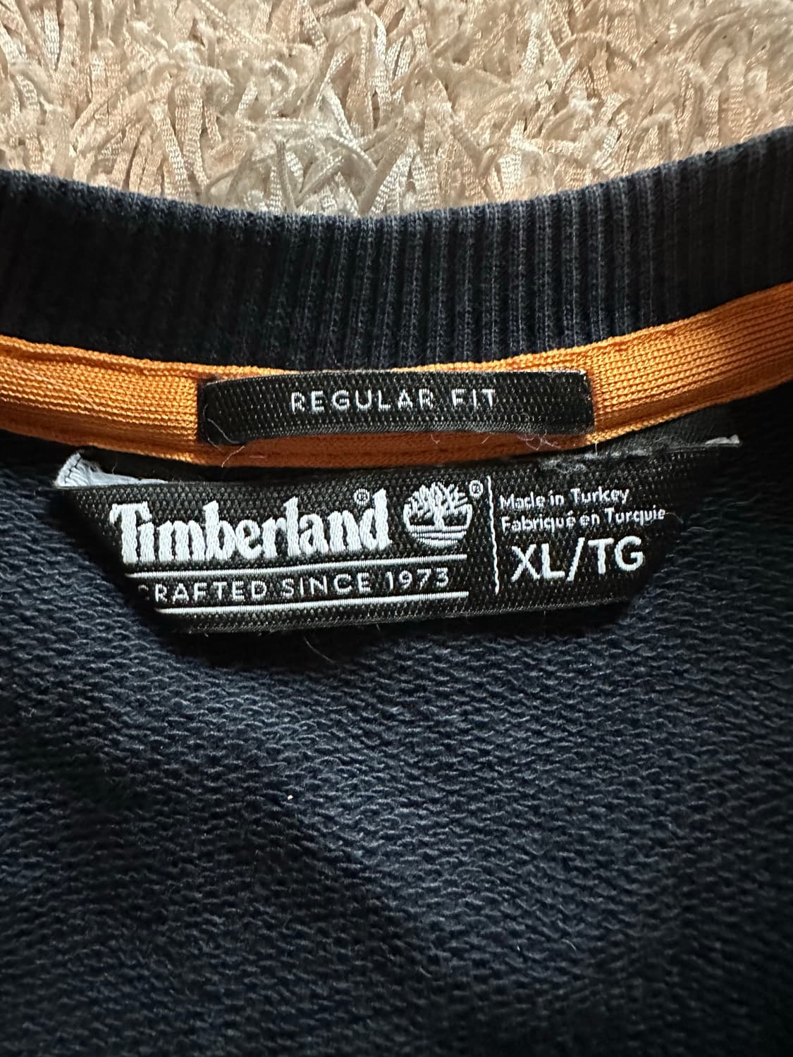 팀버랜드 TIMBERLAND 빅로고 맨투맨 네이비 XL 상품이미지5