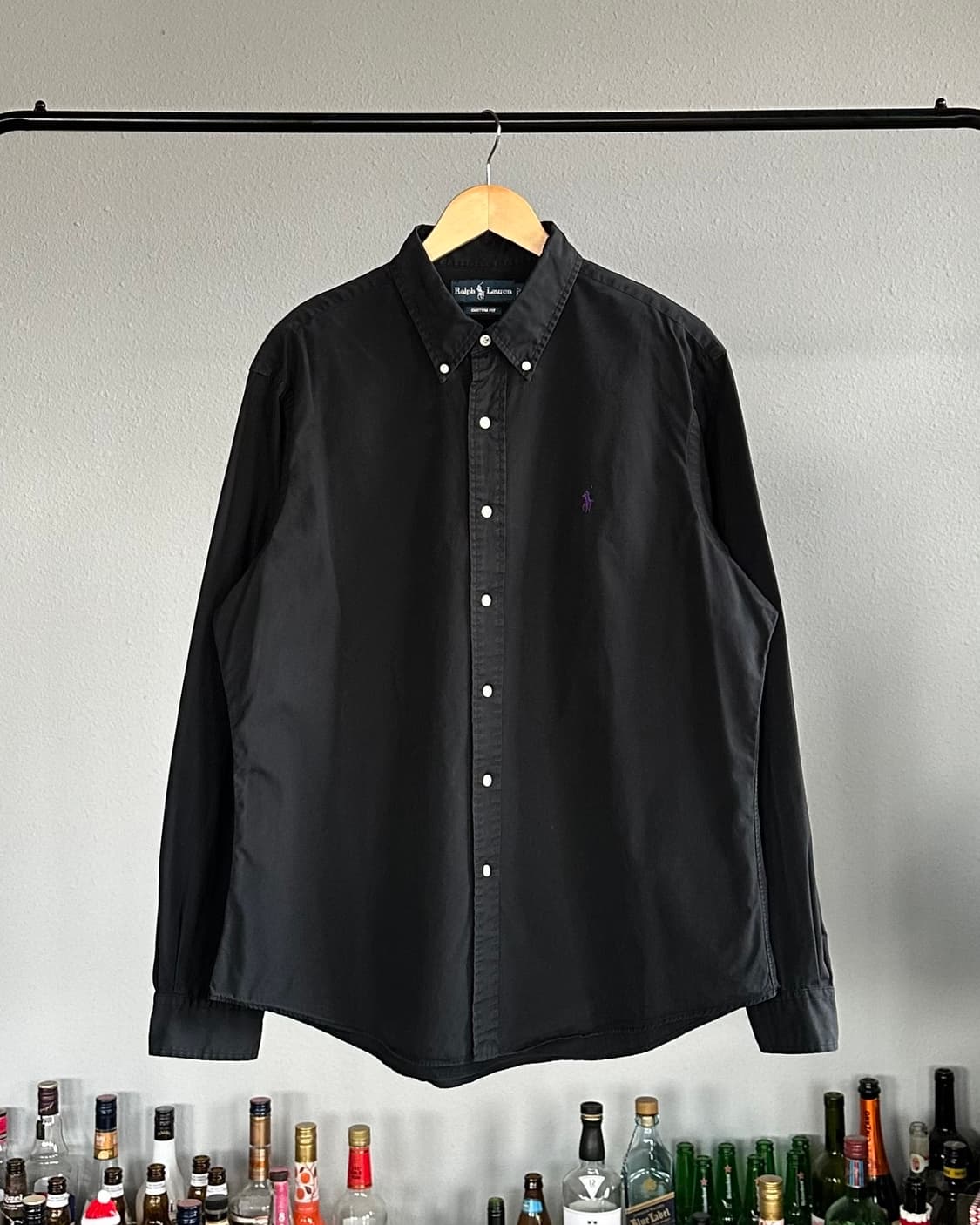 [L]폴로 랄프로렌 커스텀핏 블랙 셔츠 상품이미지1