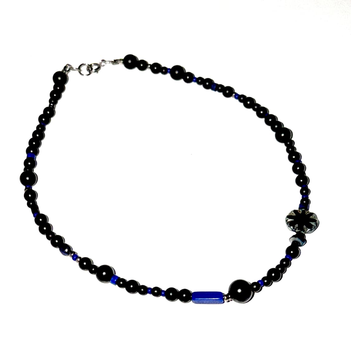 [rrrocnoc]soapnyx 블랙 오닉스 라피스라줄리 원석 비즈목걸이 상품이미지5