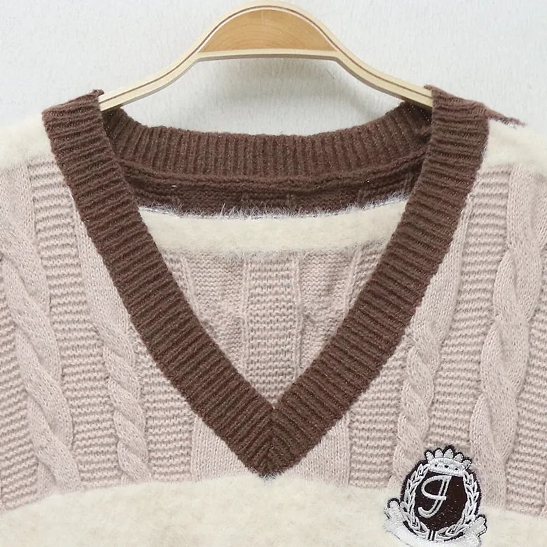 라떼 딸기우유 니트 베스트 64543 상품이미지5