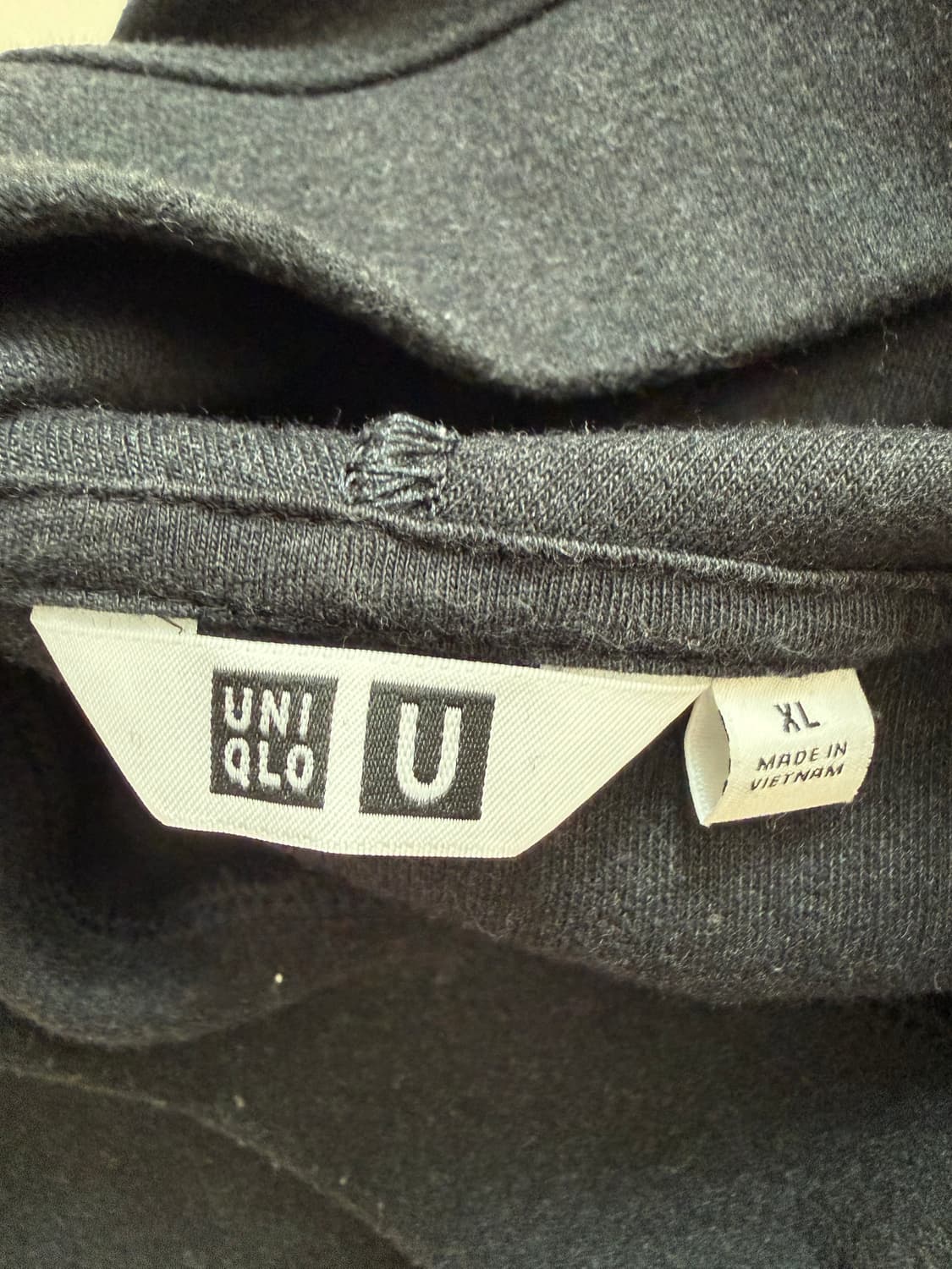 유니클로 U 후드티 XL 블랙 상품이미지6