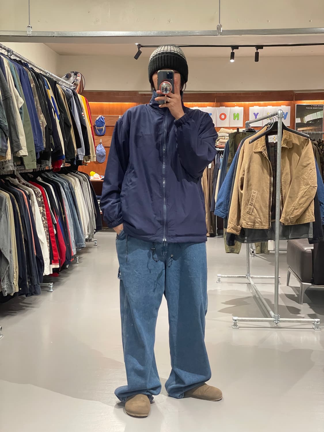 빈티지 양면 플리스 집업 상품이미지4