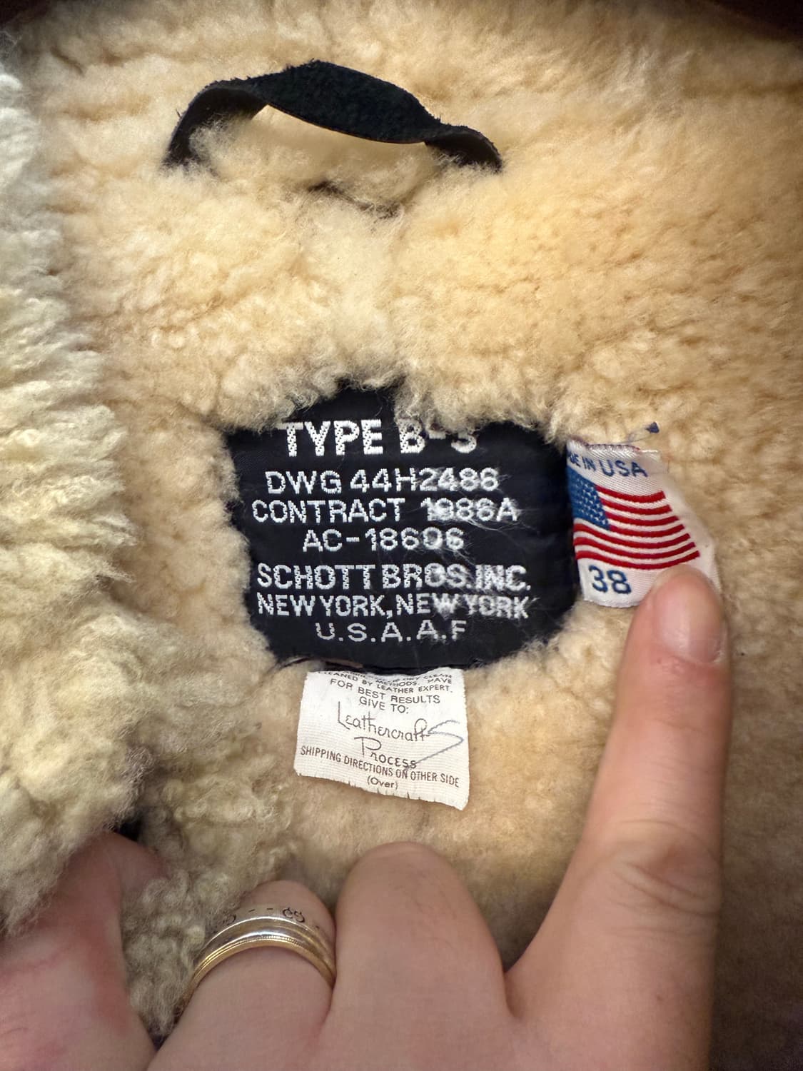 쇼트 B-3 무스탕 상품이미지5