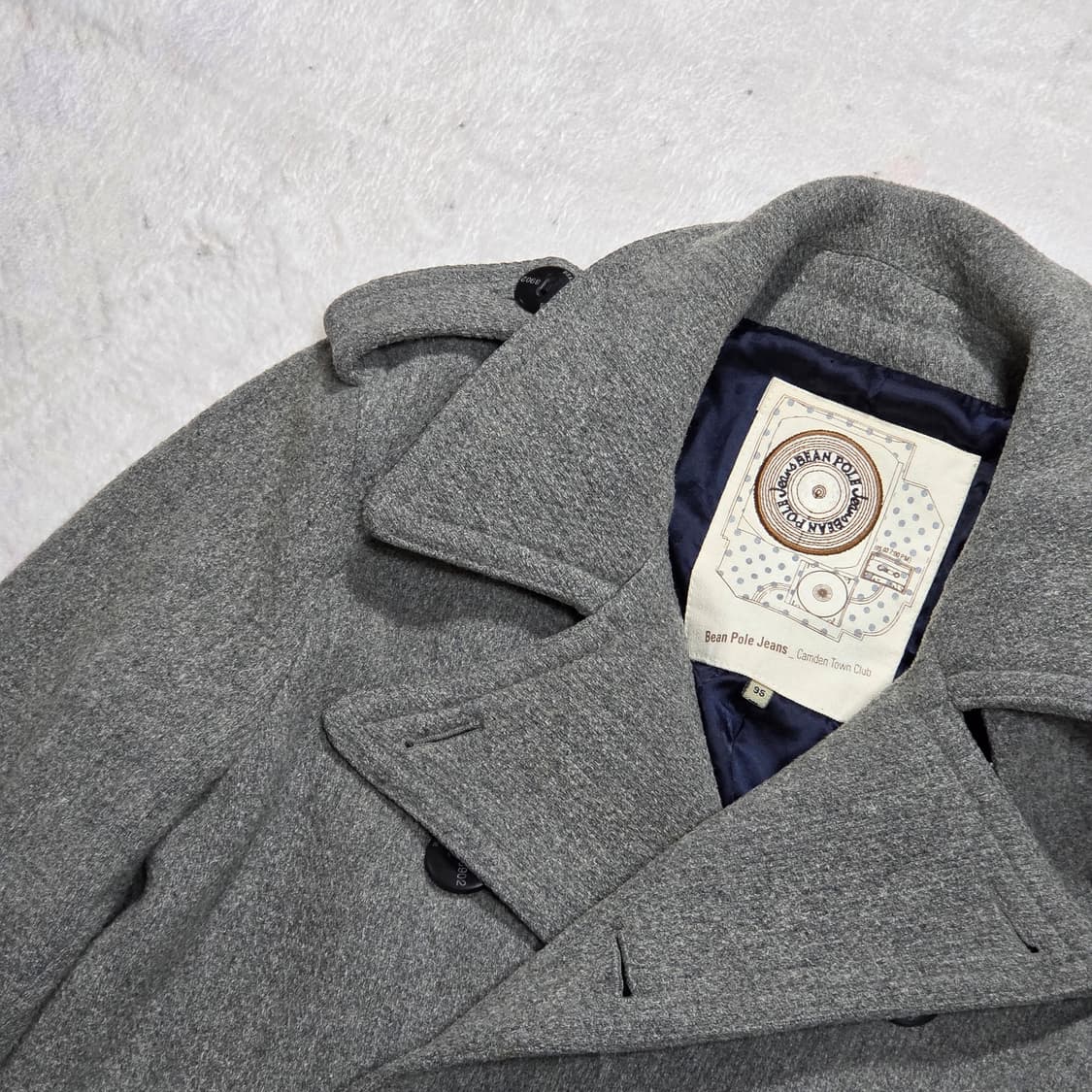 빈폴 그레이 더블 버튼 코트 상품이미지2